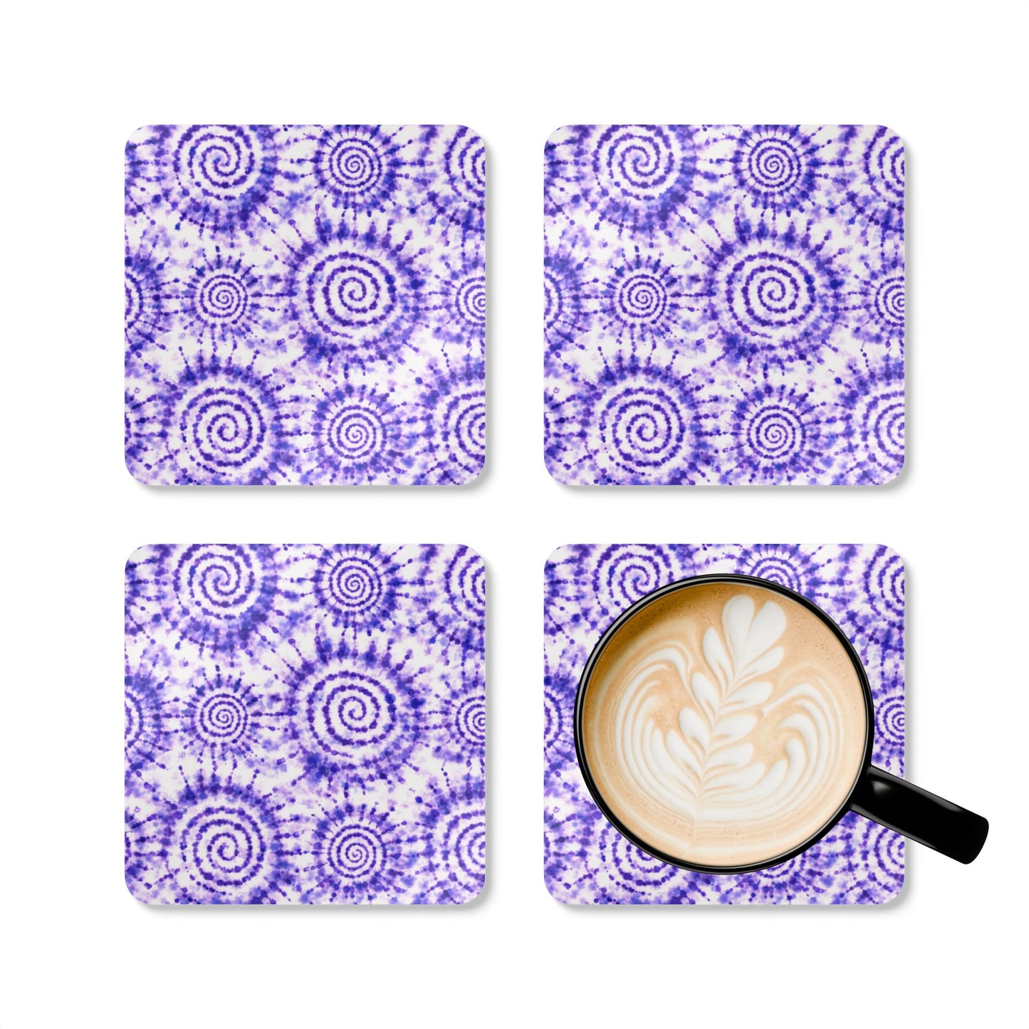 Coaster Set — Adire Blue
