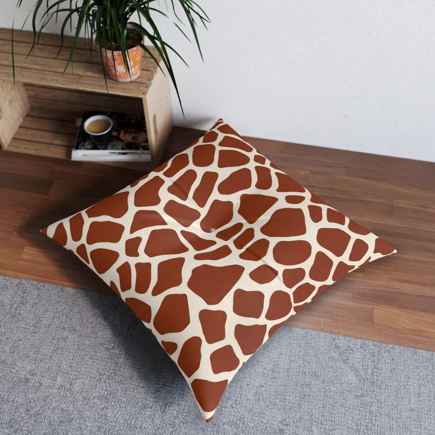 Floor Pillow — Giraffe Print
