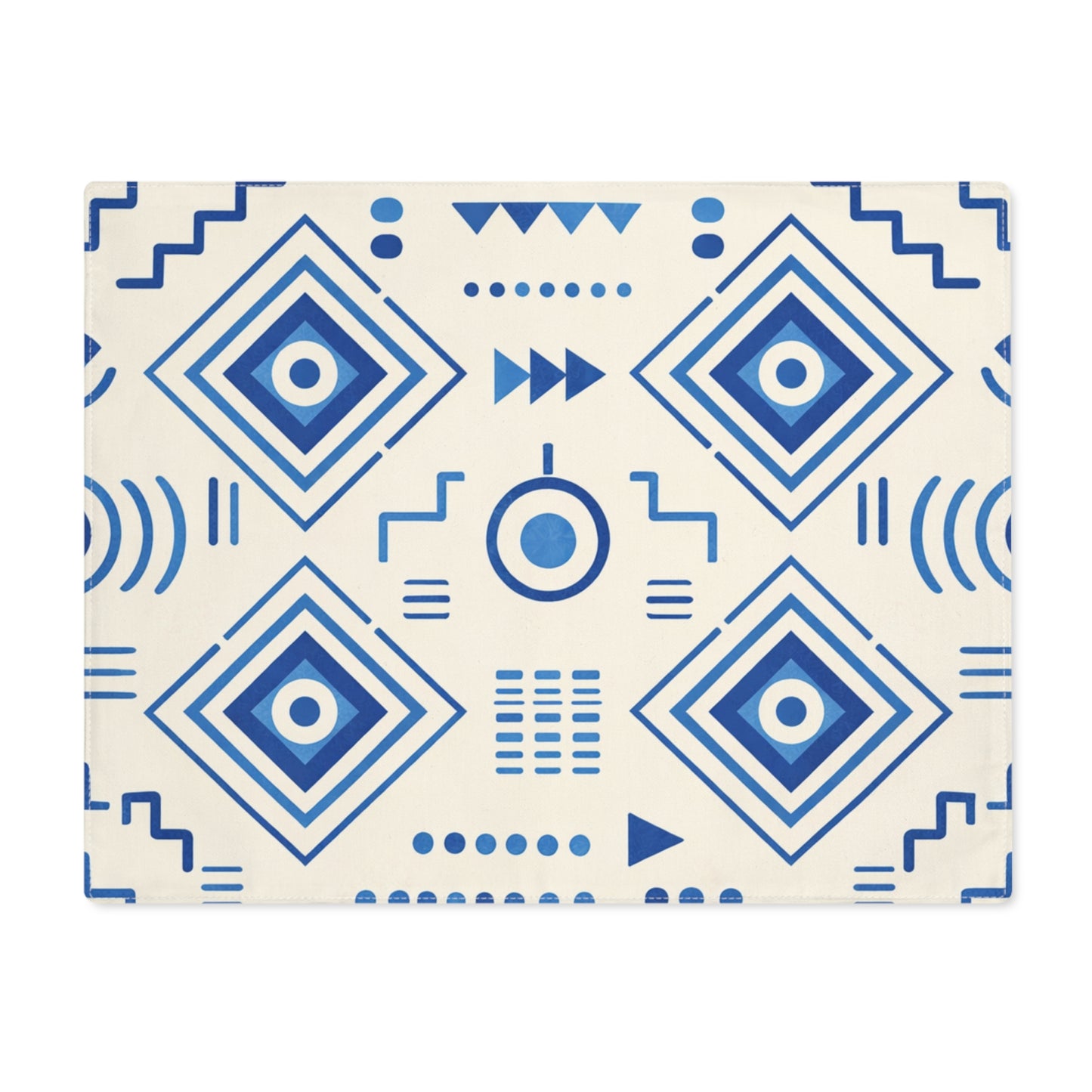 Table Mat — Afro-Modern Blue