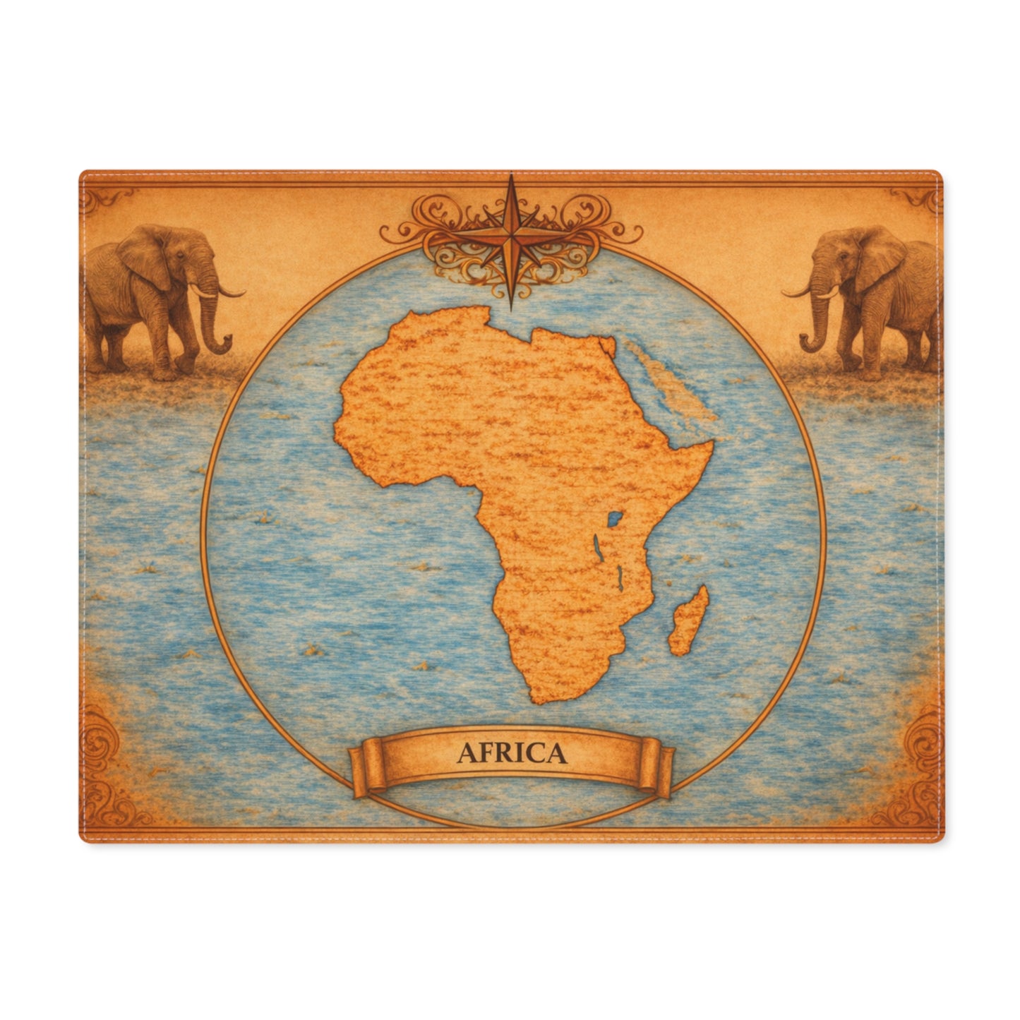 Table Mat — Cartography Afrika - Elephant