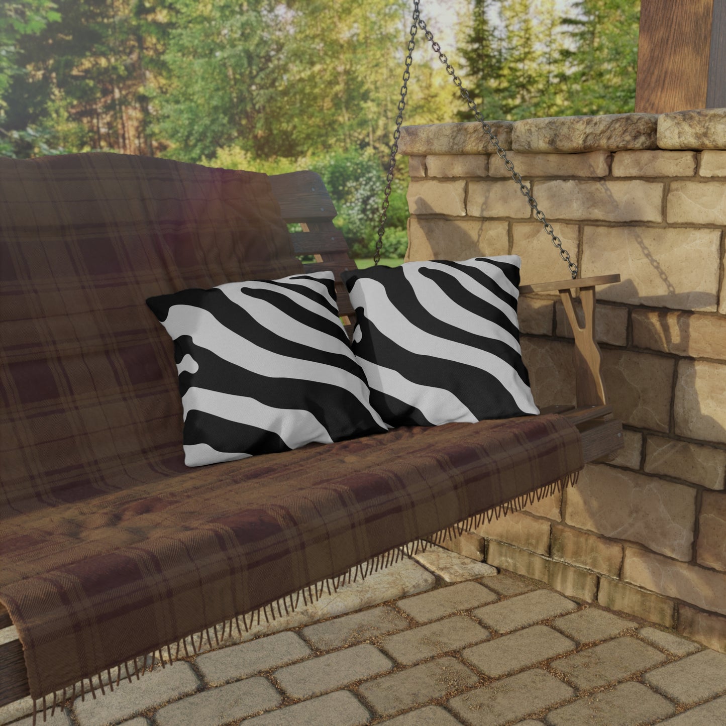 Outdoor Pillow — Zebra