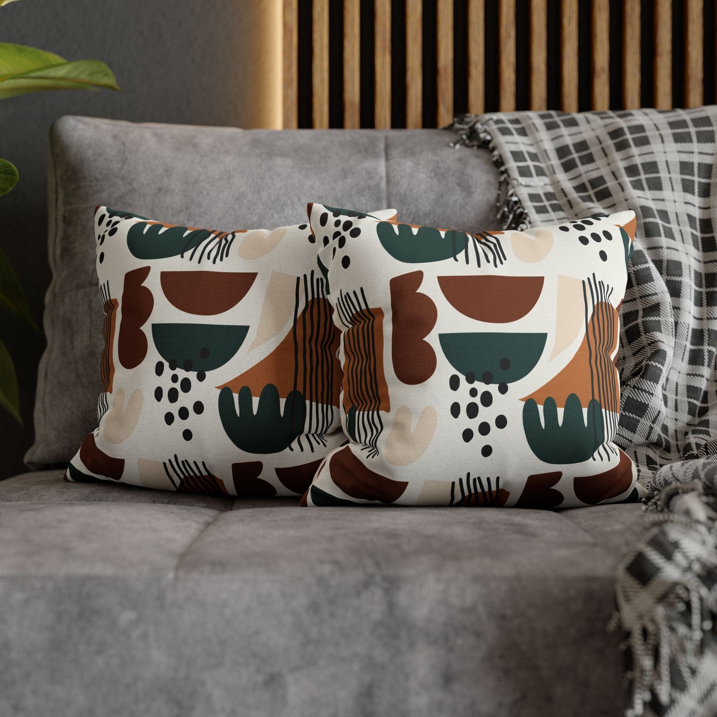 Spun Square Pillow — Abstract Accent IV