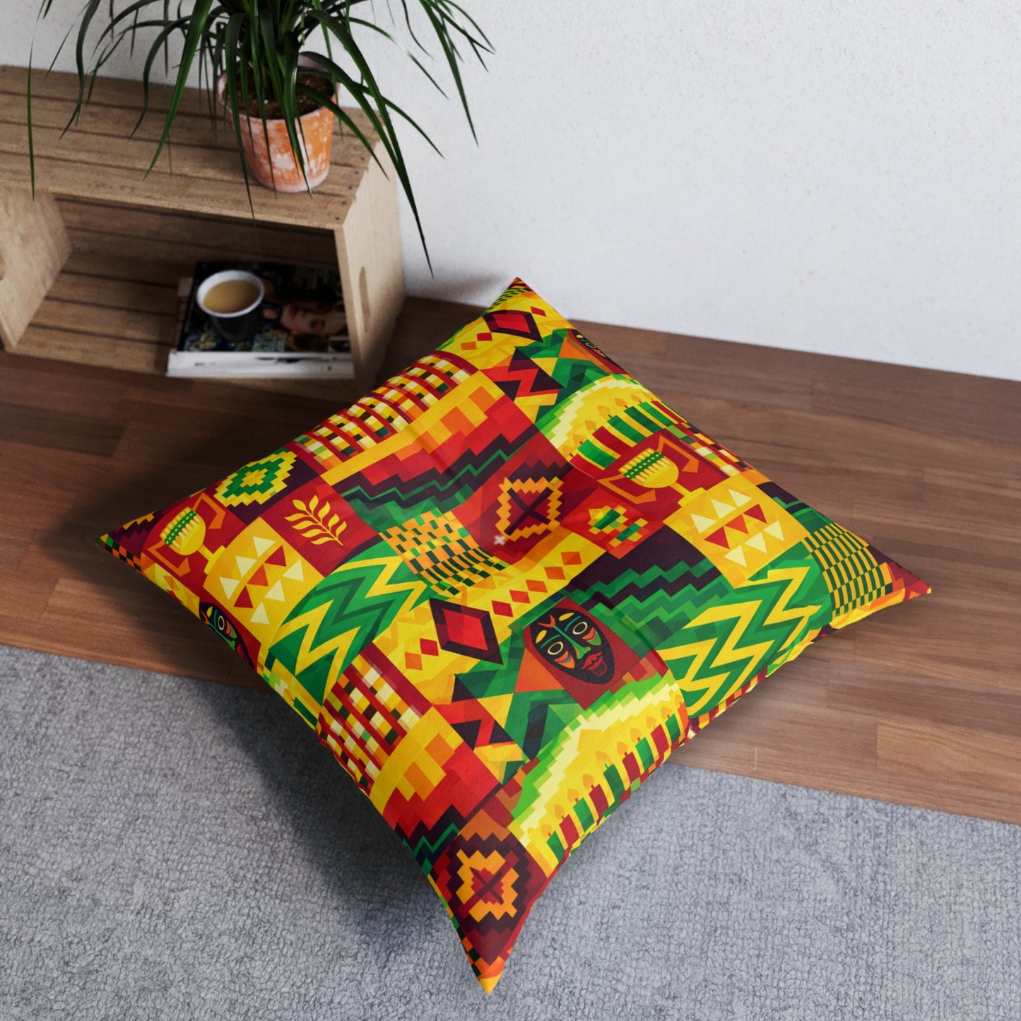 Floor Pillow — Afrikan Masks