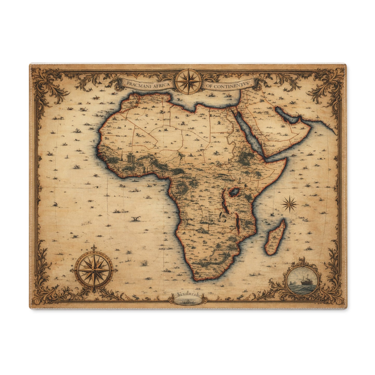 Table Mat — Cartography Afrika I