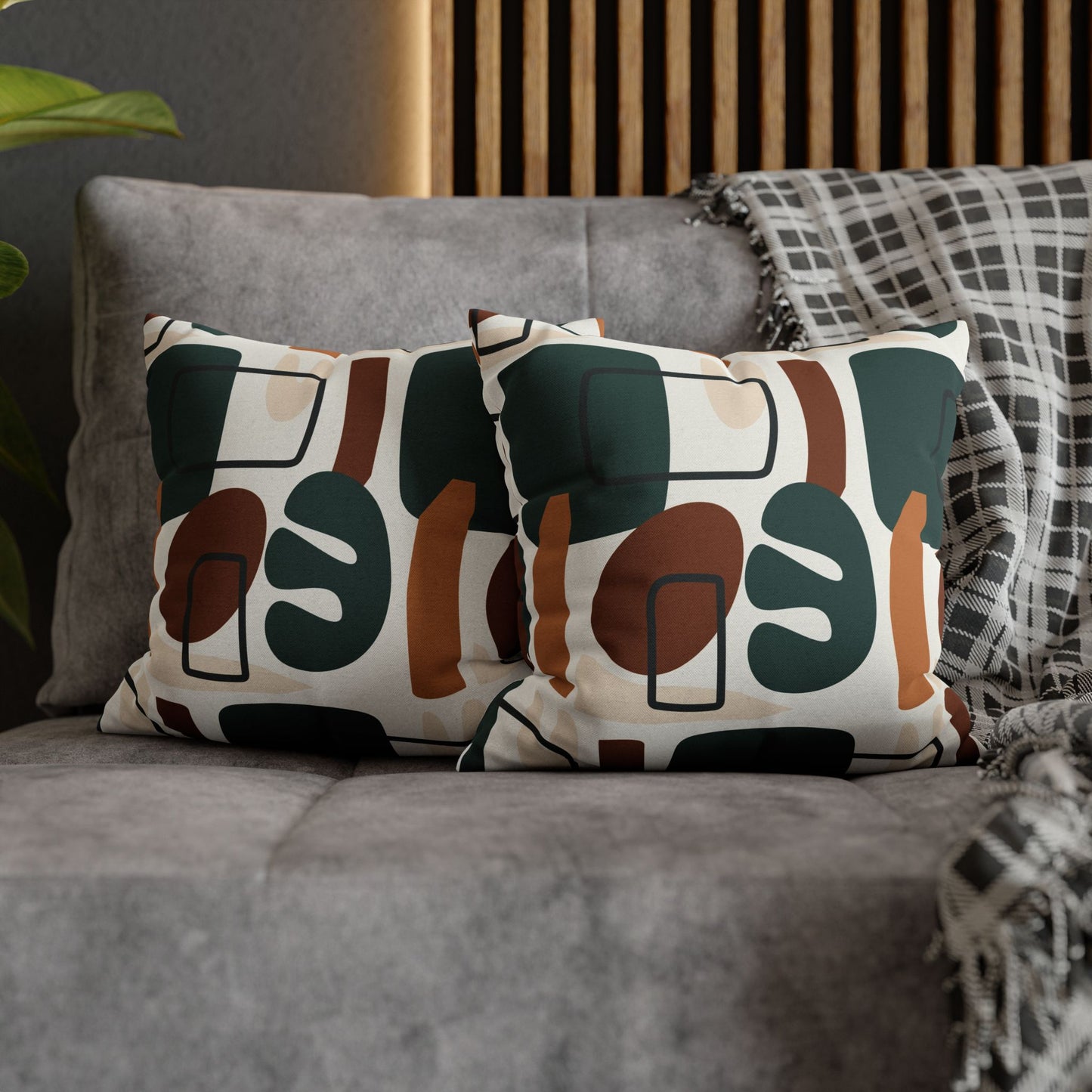 Spun Square Pillow — Abstract Accent IV