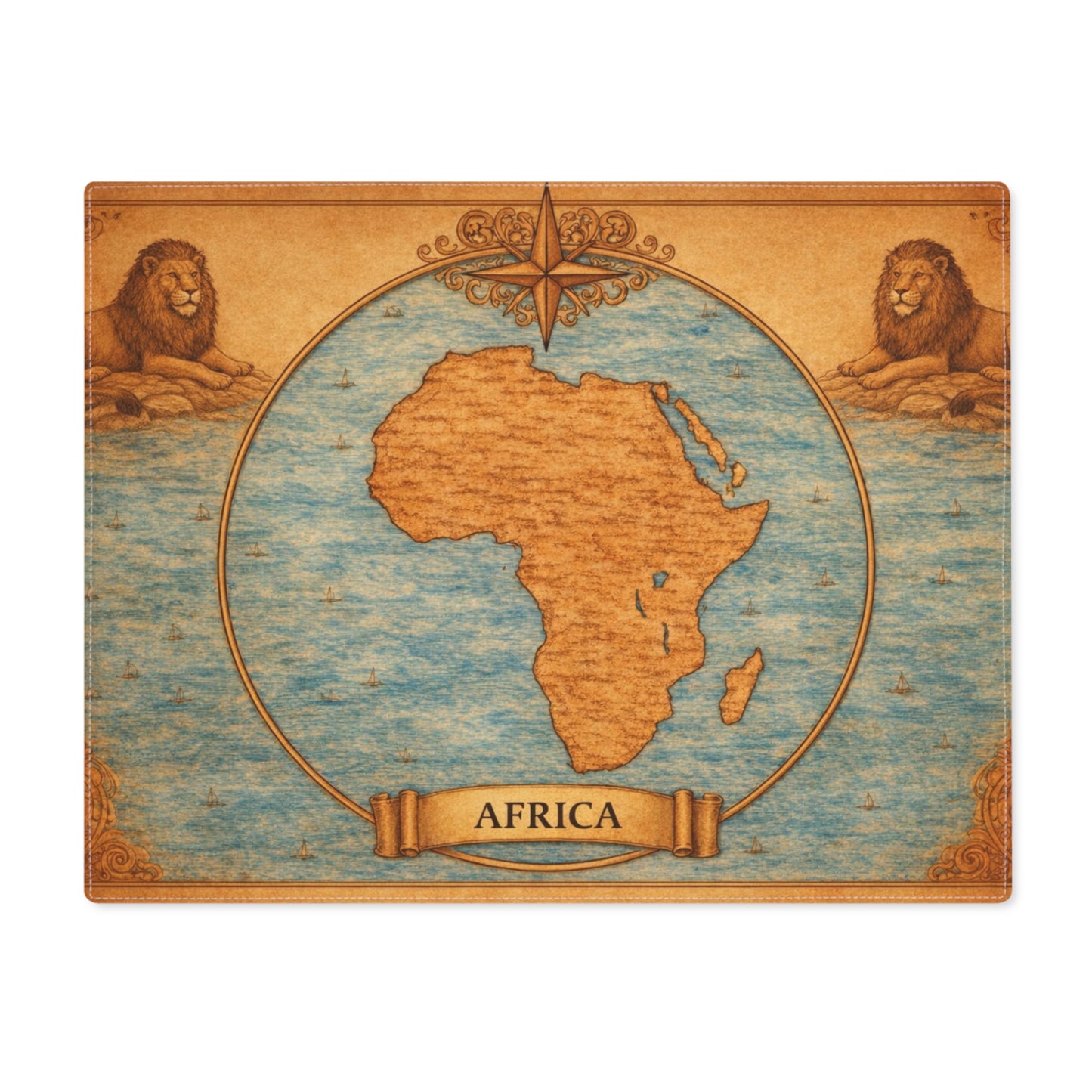 Table Mat — Cartography Afrika - Lion