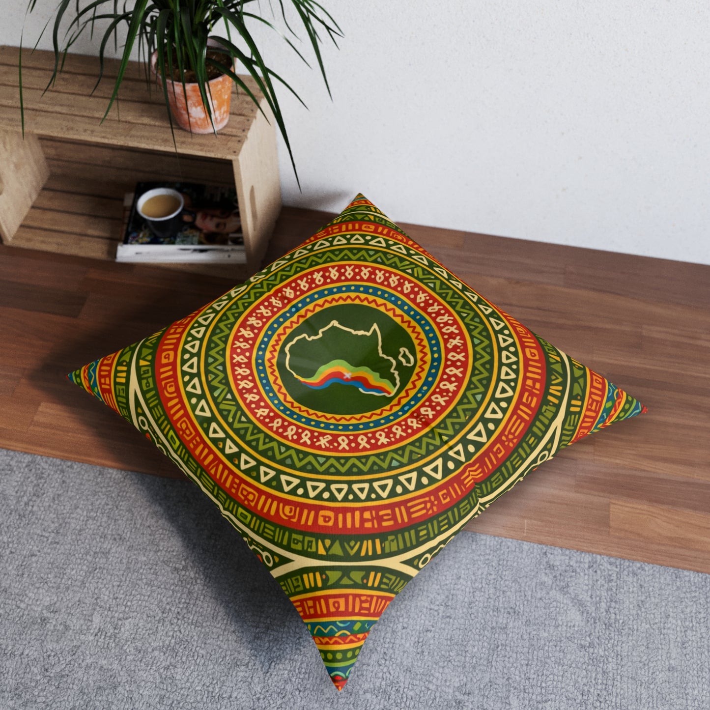 Floor Pillow — Heart of Afrika I