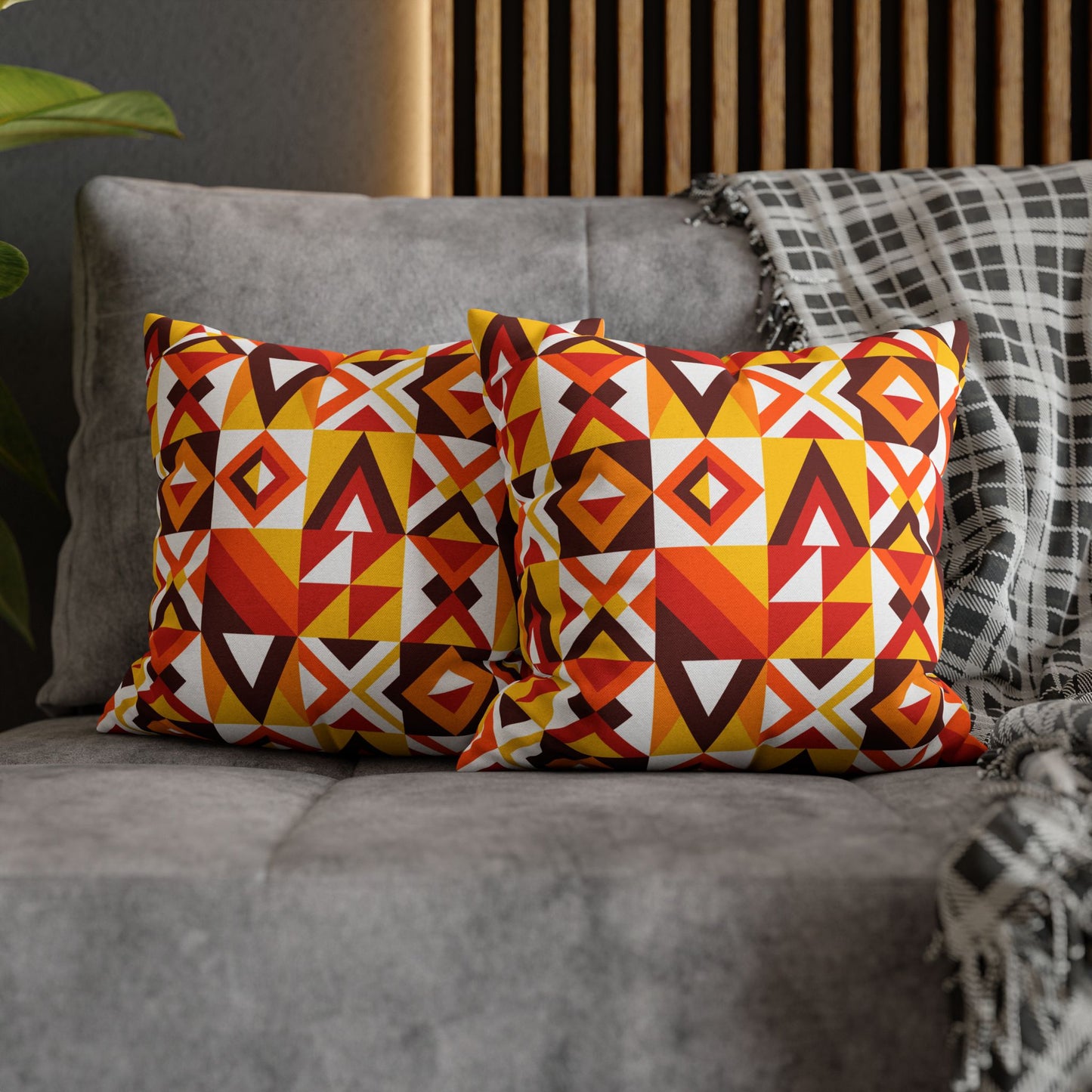 Spun Square Pillow — Abstract Accent III