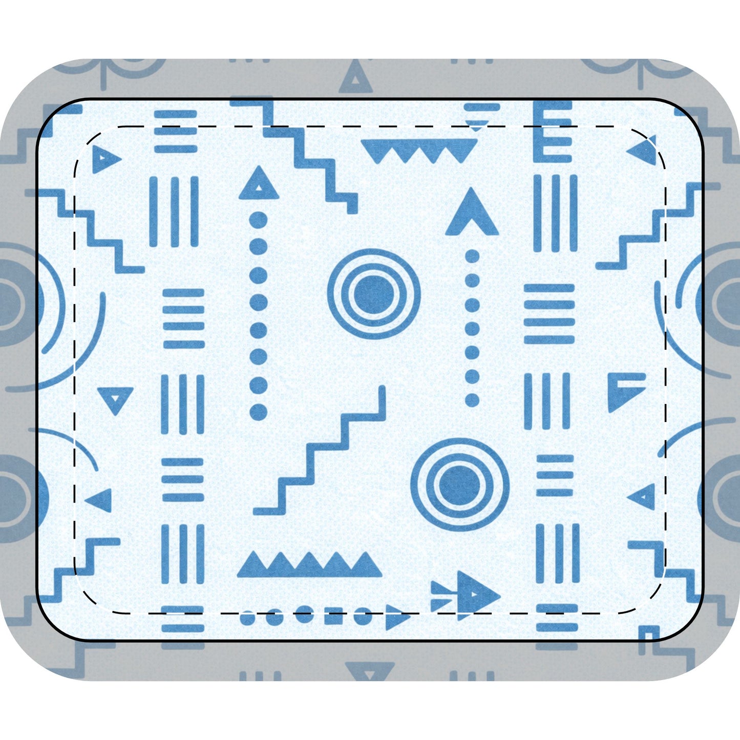 Table Mat — Afro Modern Blue