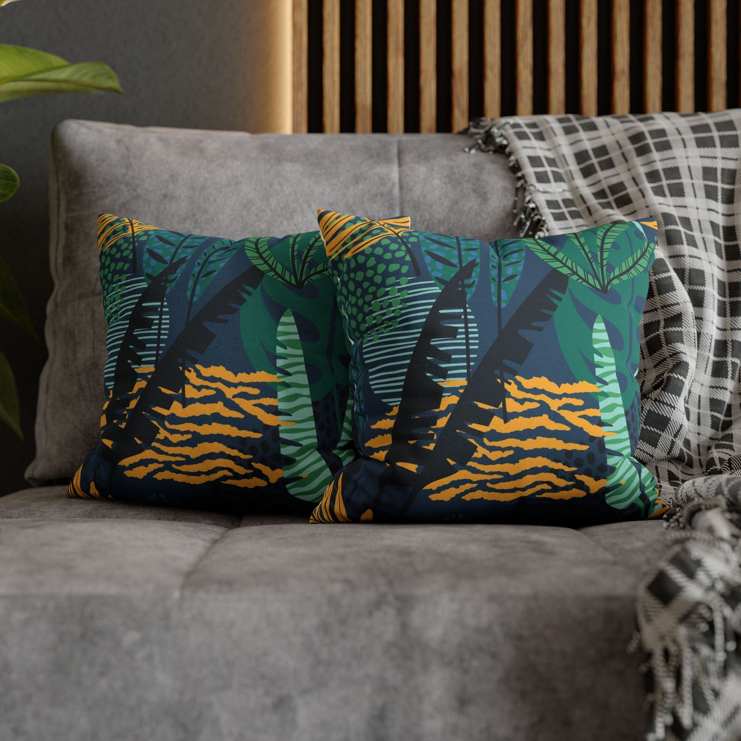 Spun Square Pillow — Abstract Accent VIII