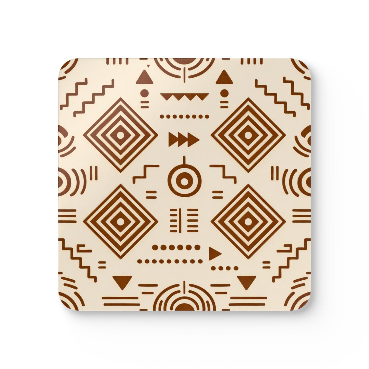 Coaster Set — Afro Modern Brown