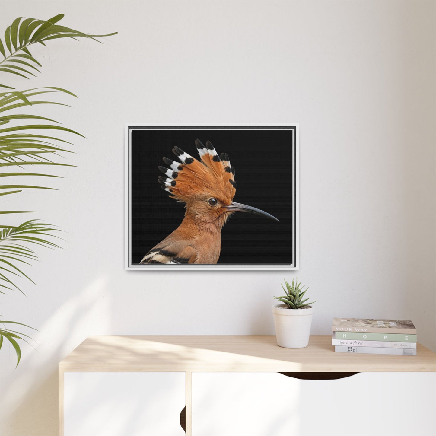 Framed Canvas Print — Afrikan Hoopoe In Colour