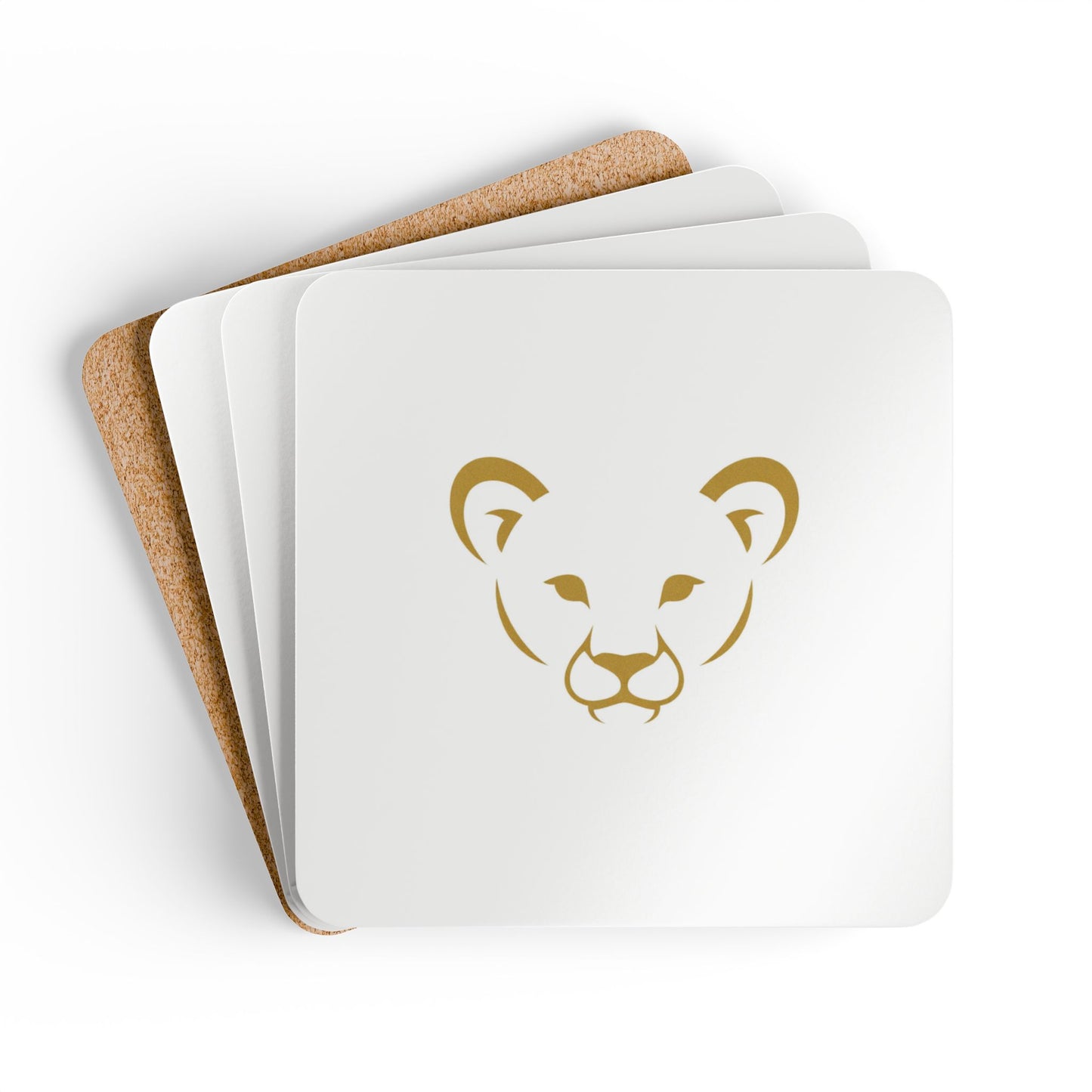 Cork Coaster Set — Lion Cub