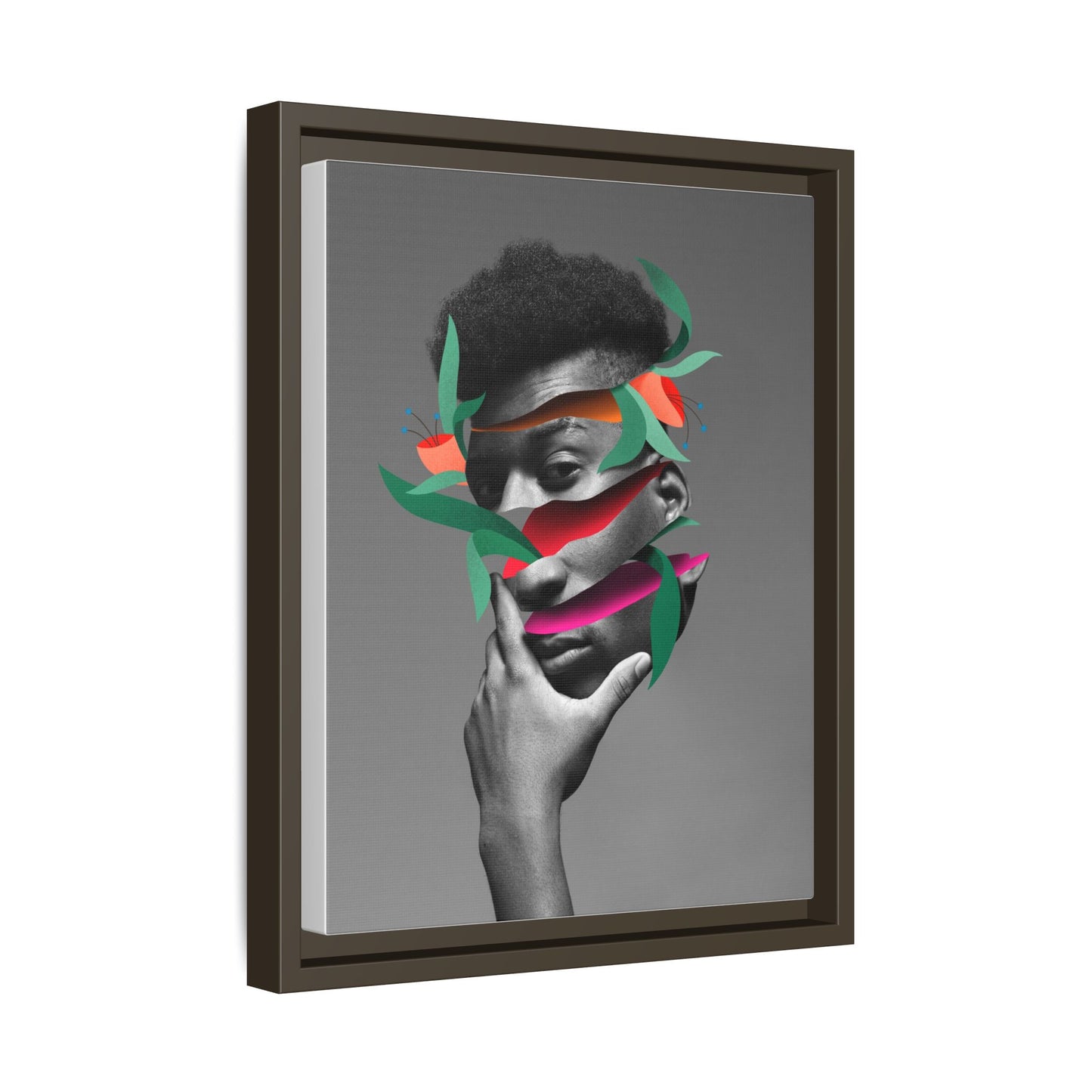 Framed Canvas Print — Psychadelic Man No. 2