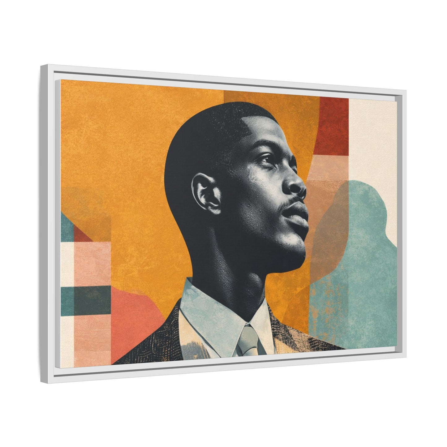 Framed Canvas Print — Jazzy Youth Portrait No. 1