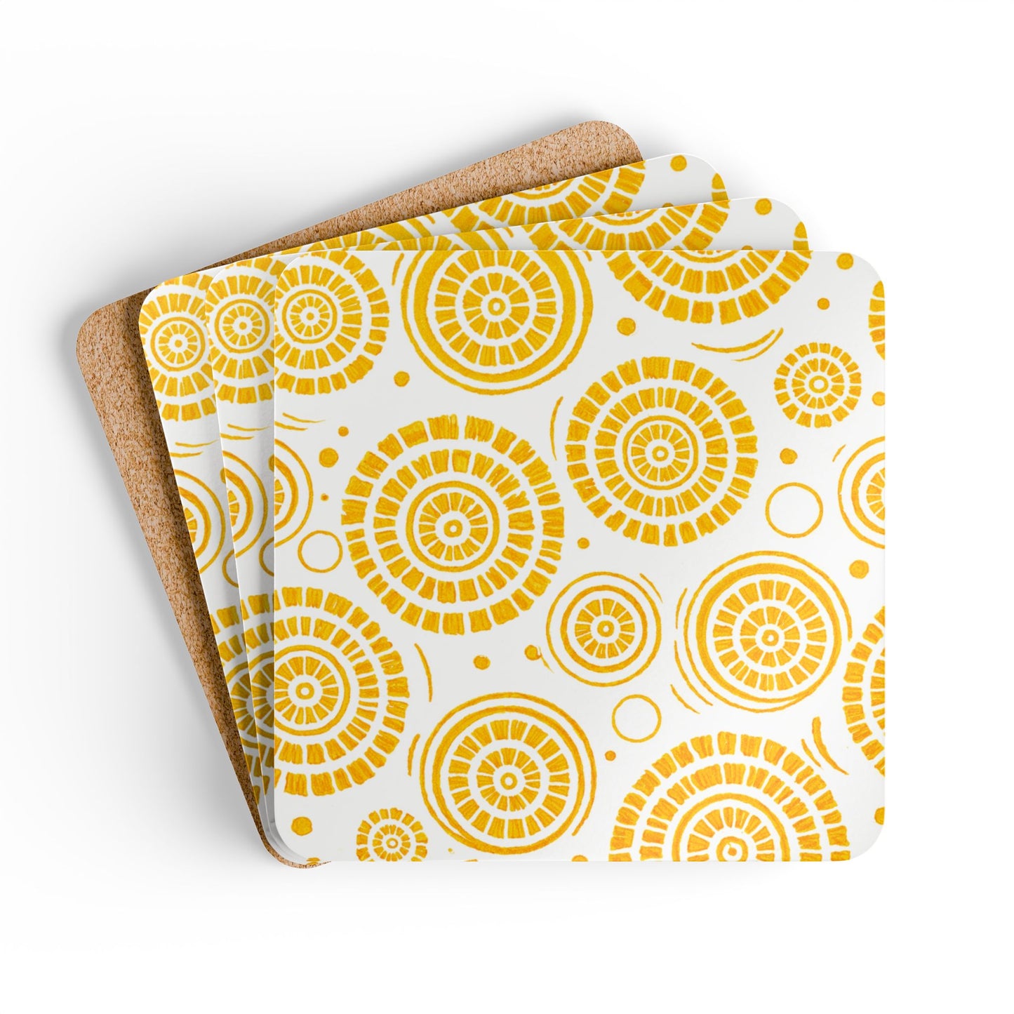 Coaster Set — Heritage Yellow