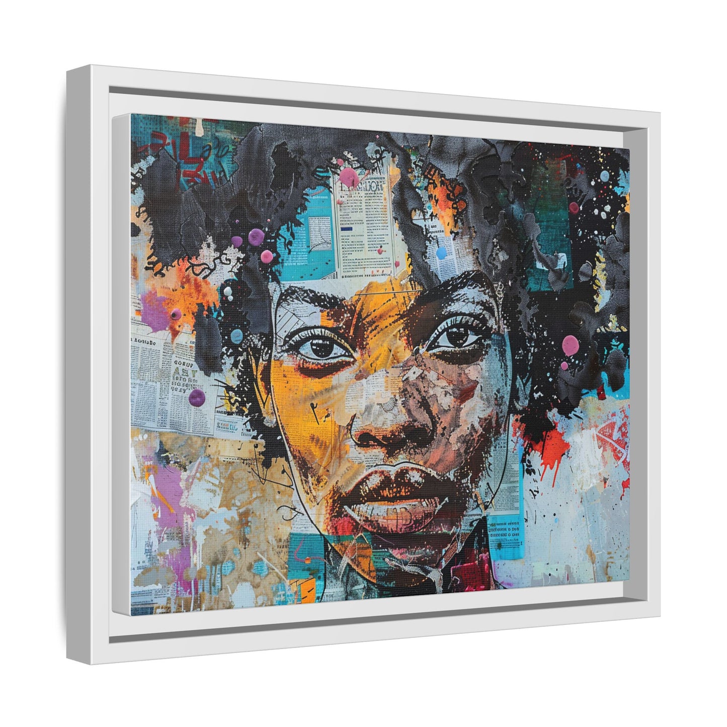 Framed Canvas Print — Paper Looks No. 1