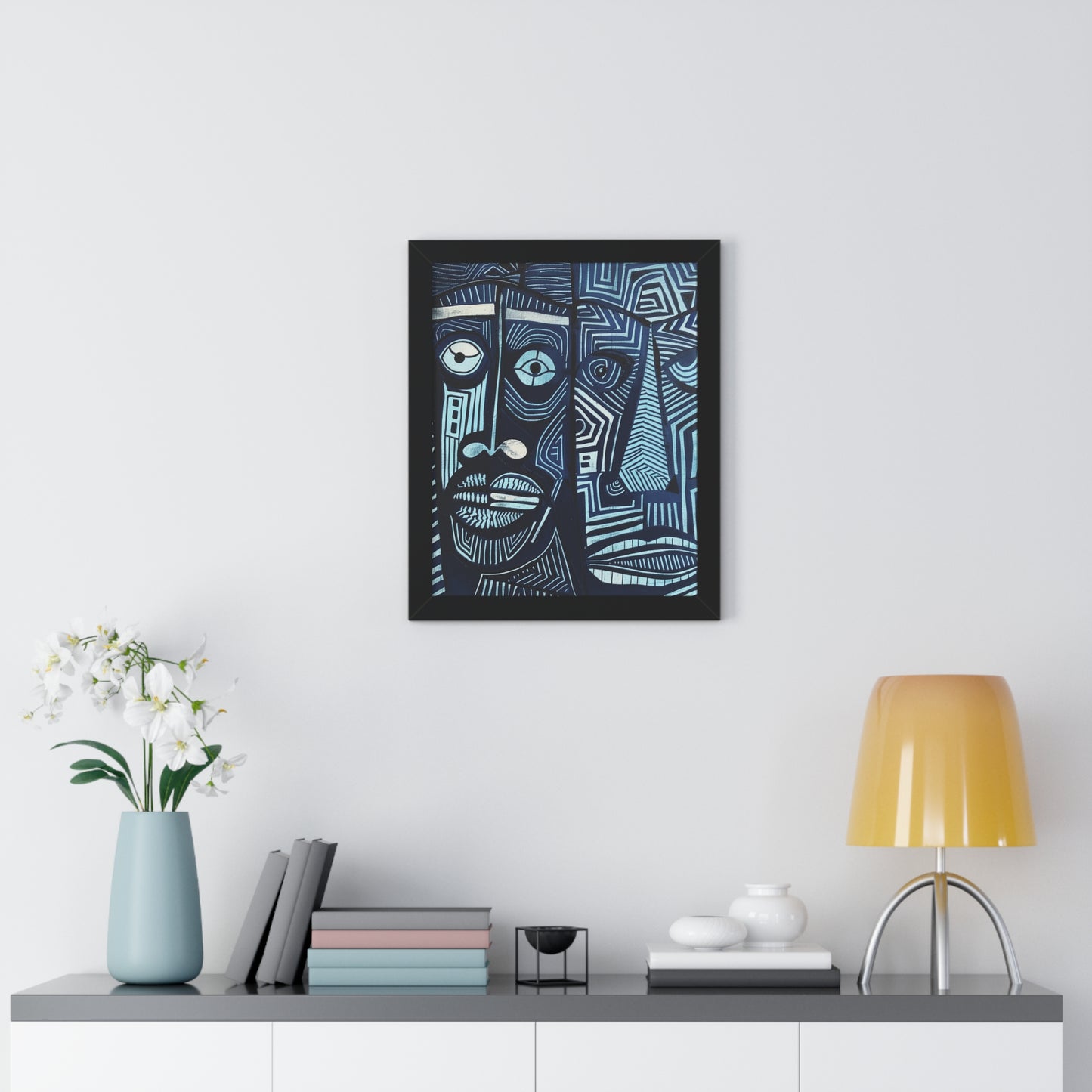Framed Print — Abstract Faces No. 3