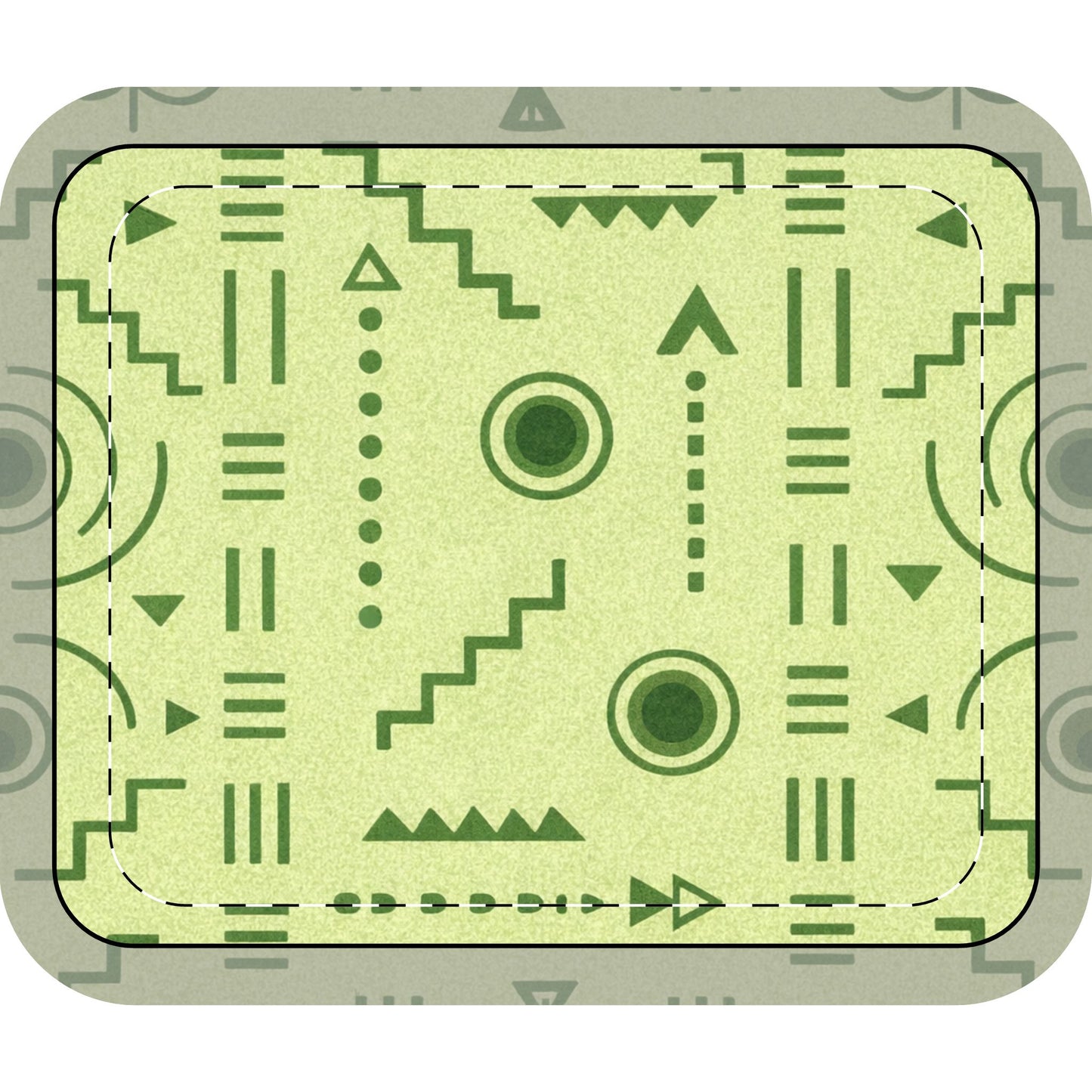 Table Mat — Afro Modern Green