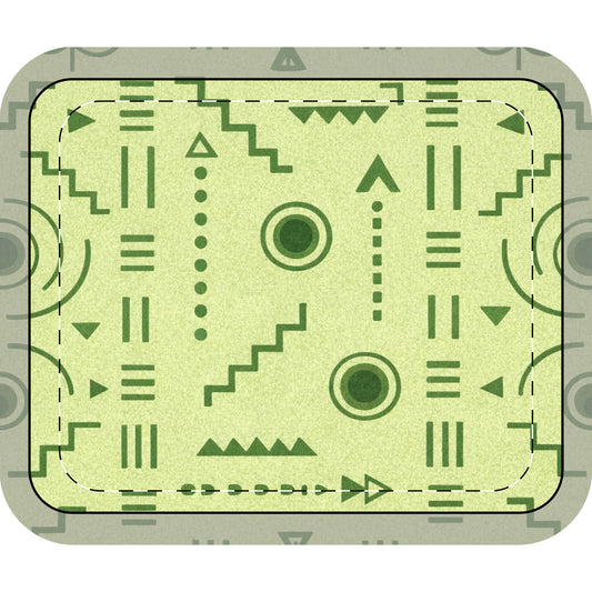 Table Mat — Afro Modern Green