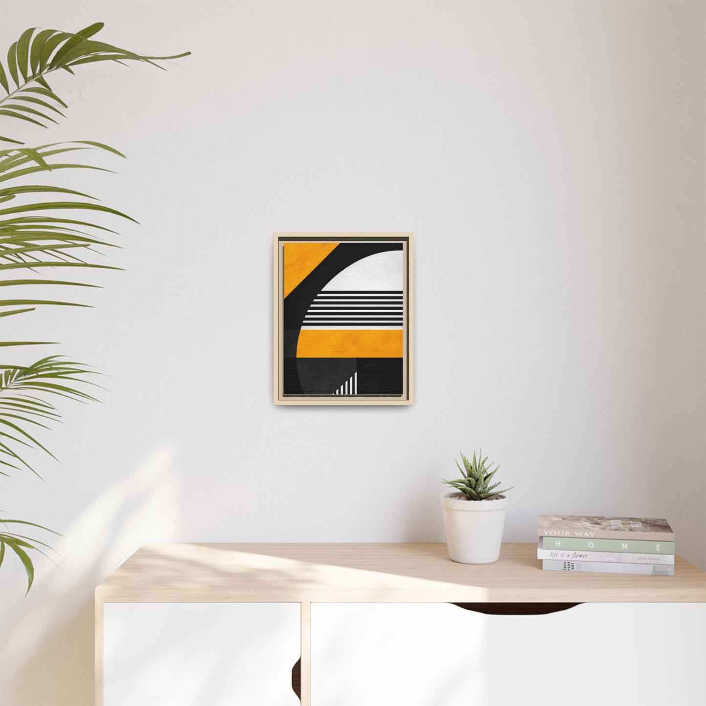 Framed Canvas Print — Afro Modern Geometric No. 3