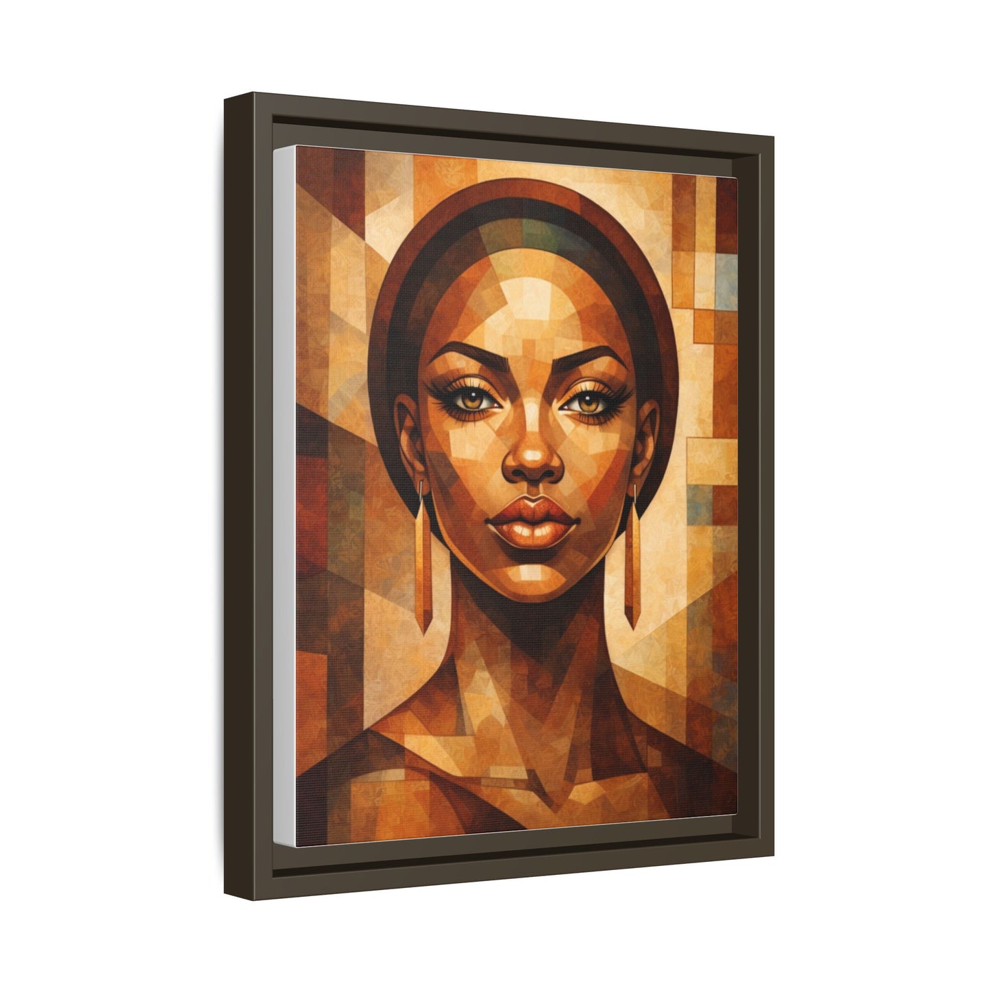 Framed Canvas Print — Brown Beauty No. 1