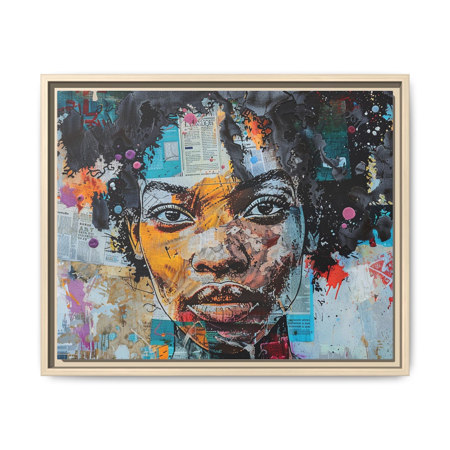 Framed Canvas Print — Paper Looks No. 1