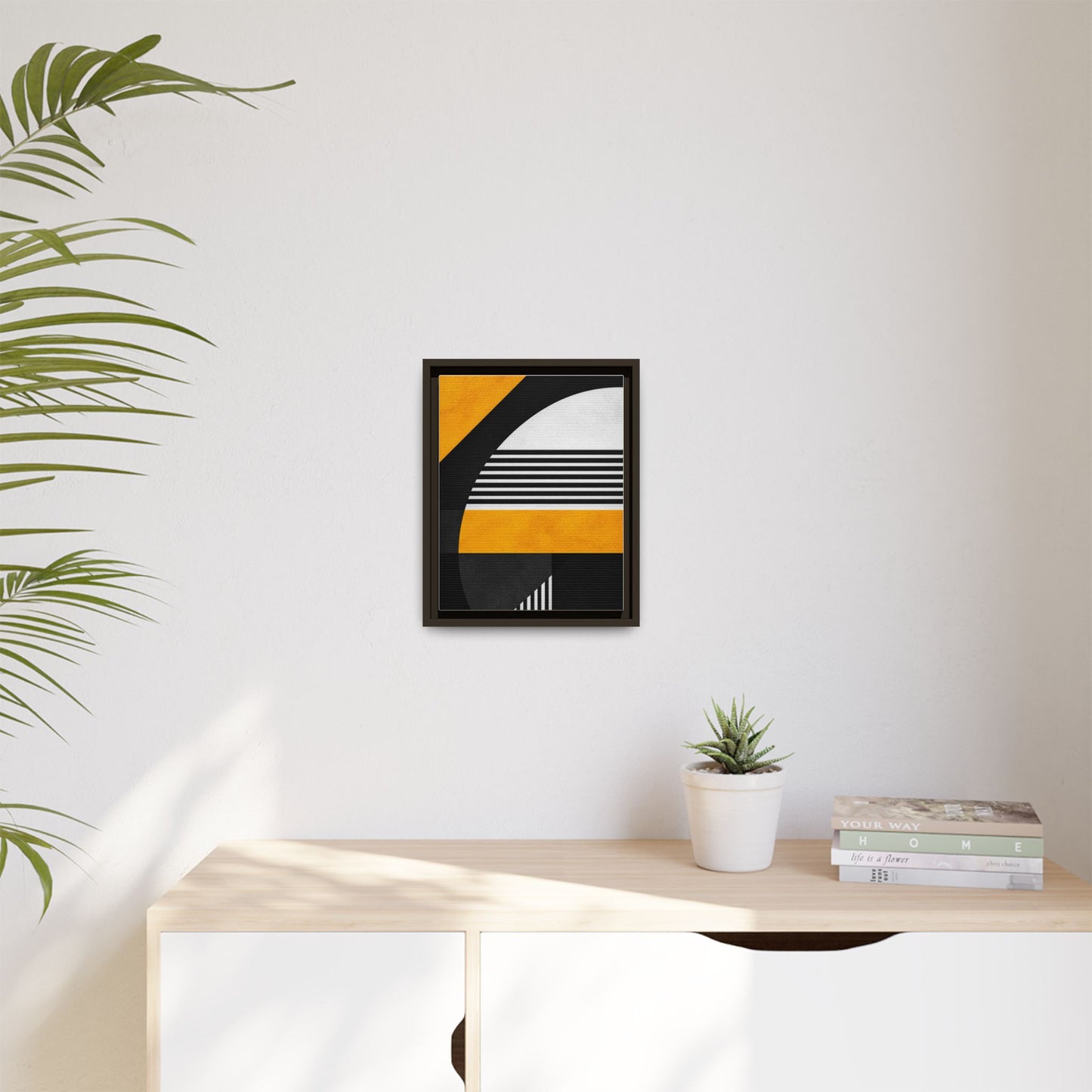 Framed Canvas Print — Afro Modern Geometric No. 3