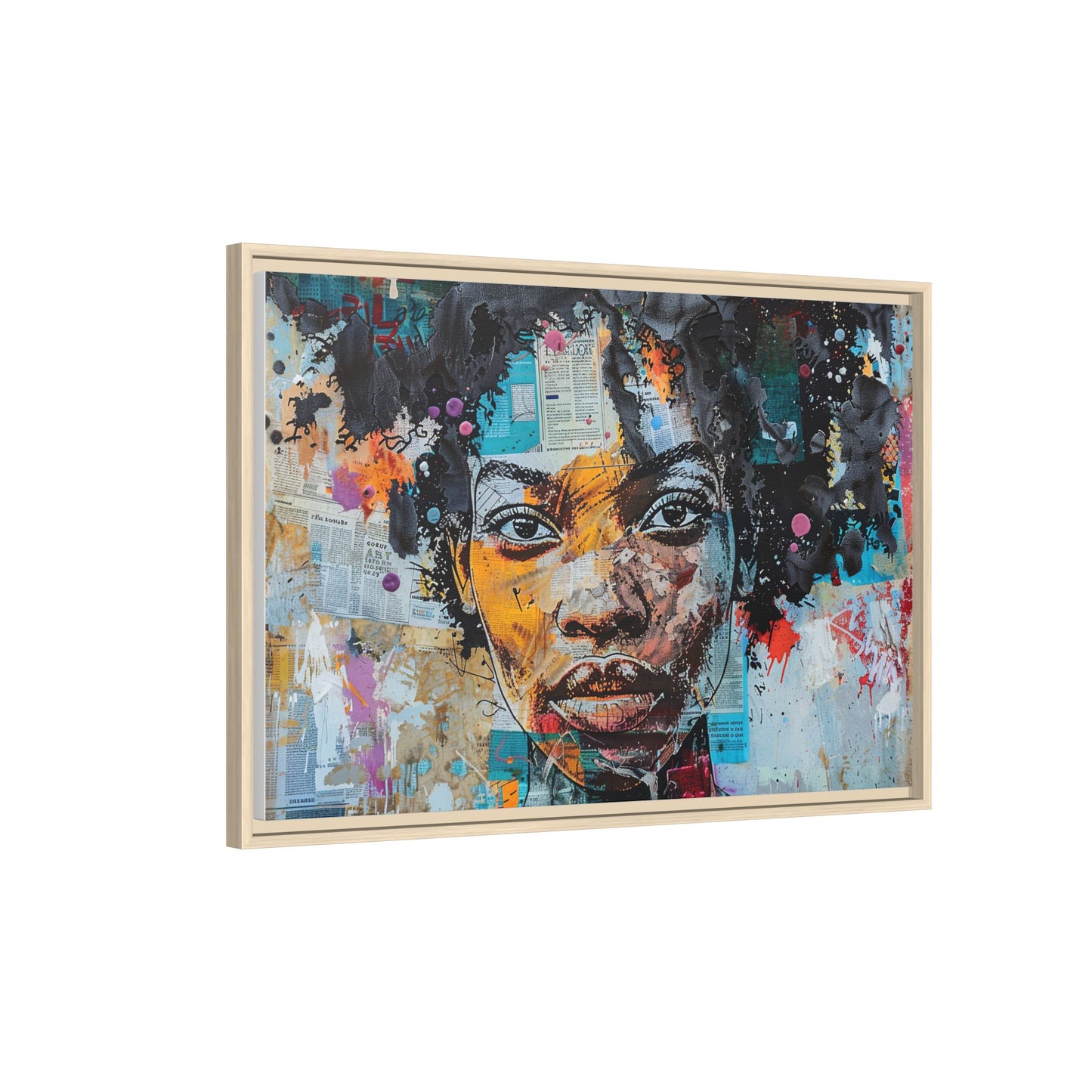 Framed Canvas Print — Paper Looks No. 1