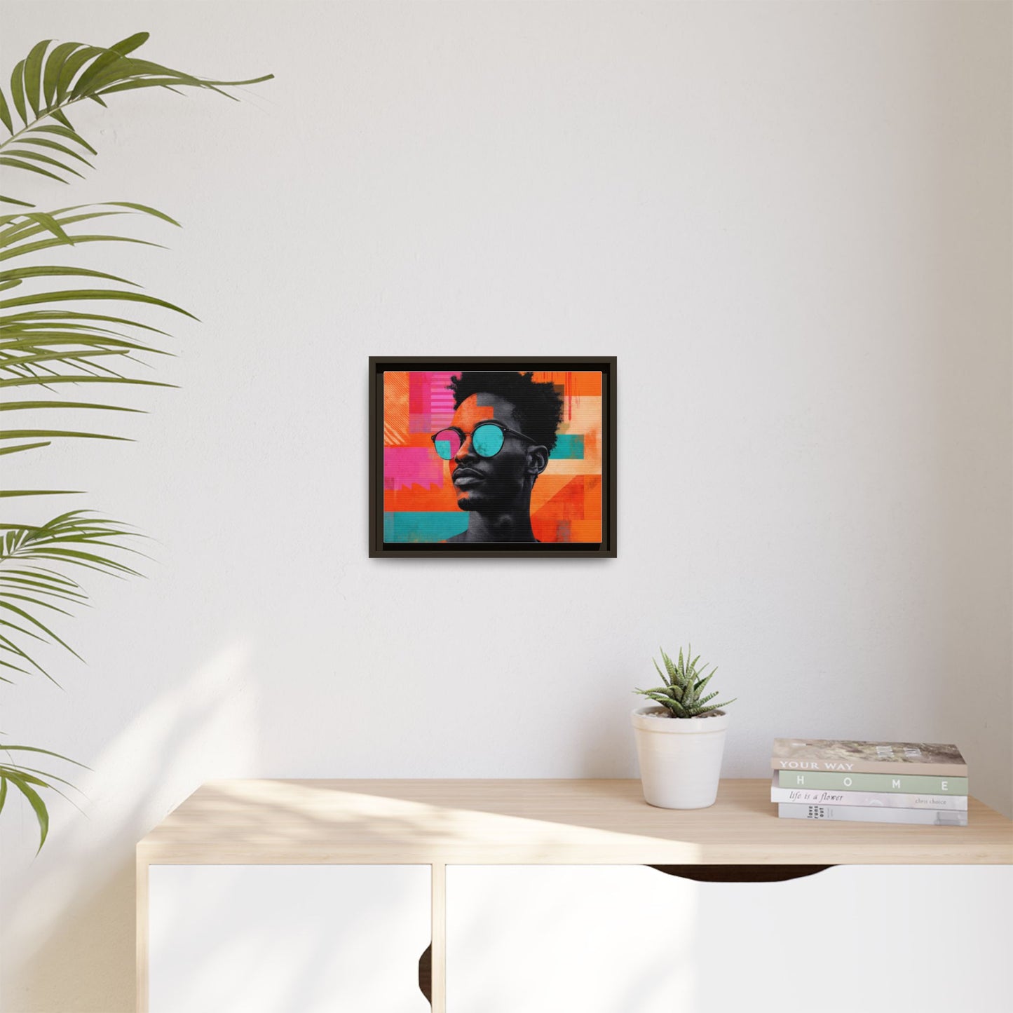 Framed Canvas Print — Jazzy Youth Portrait No. 4