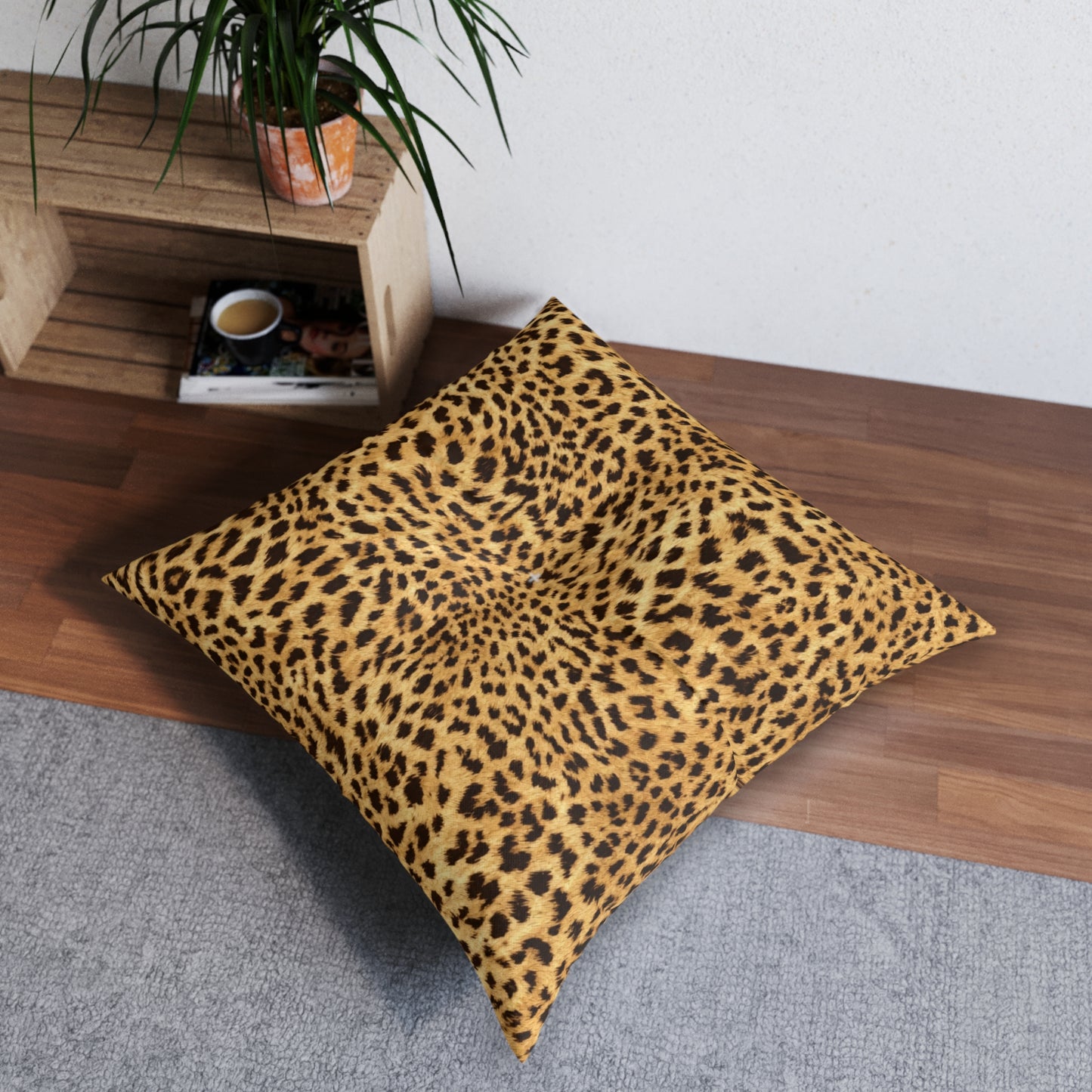 Floor Pillow — Leopard Print