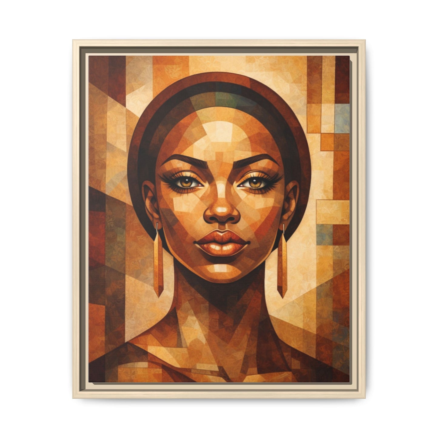 Framed Canvas Print — Brown Beauty No. 1