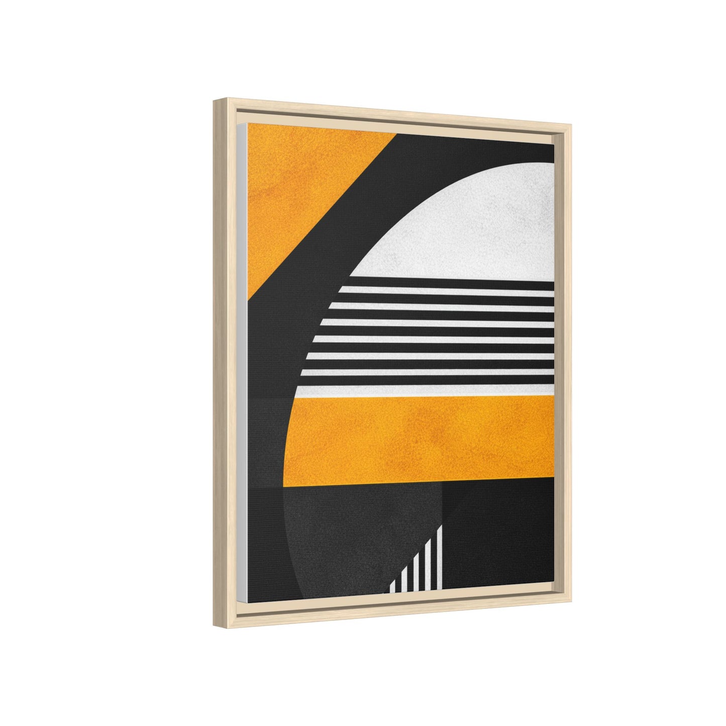 Framed Canvas Print — Afro Modern Geometric No. 3