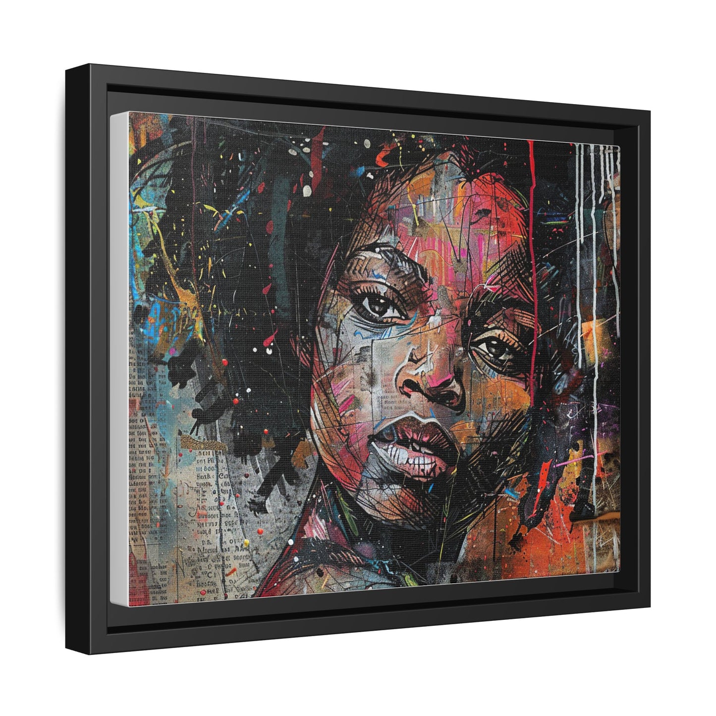 Framed Canvas Print — Paper Looks No. 2