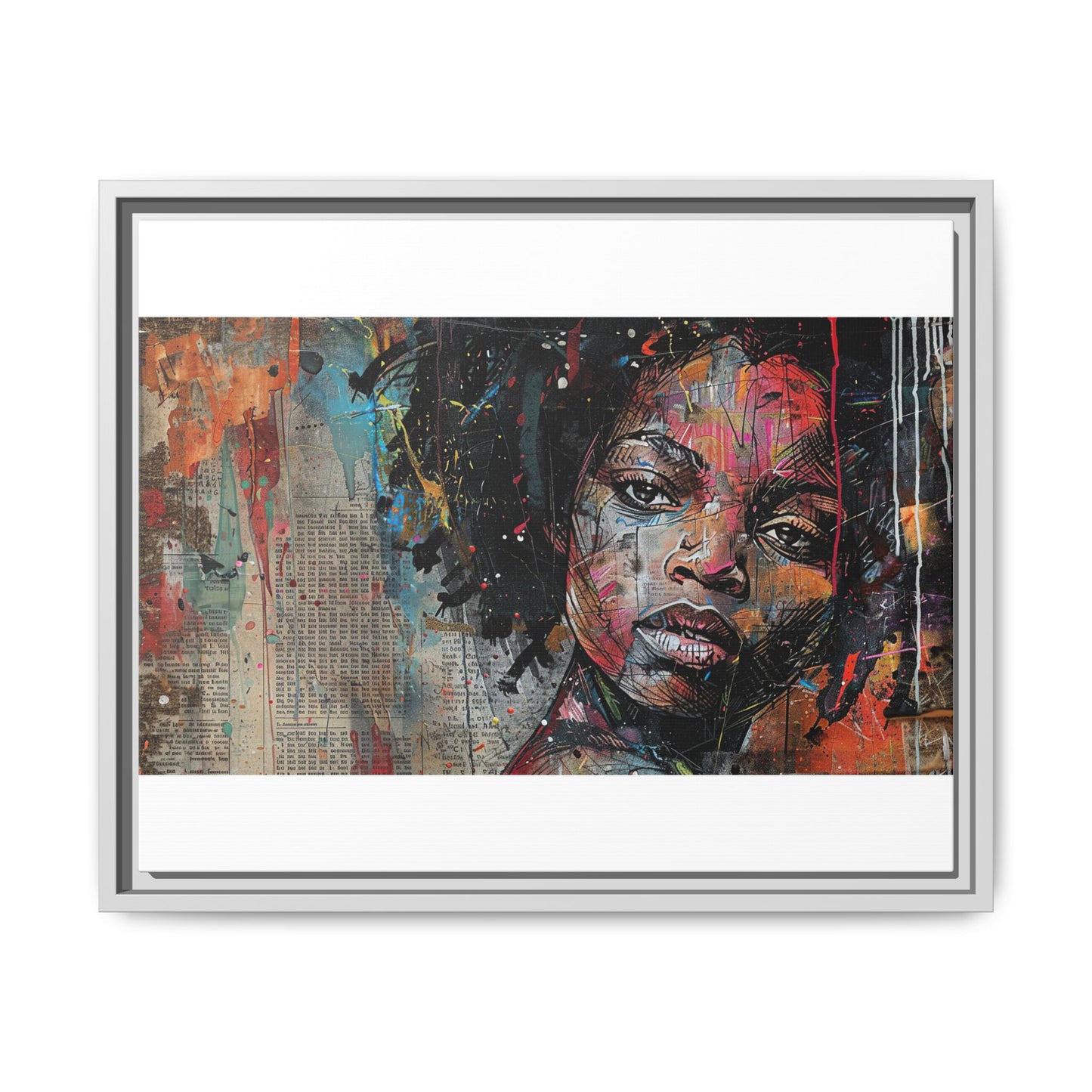 Framed Canvas Print — Paper Looks No. 2