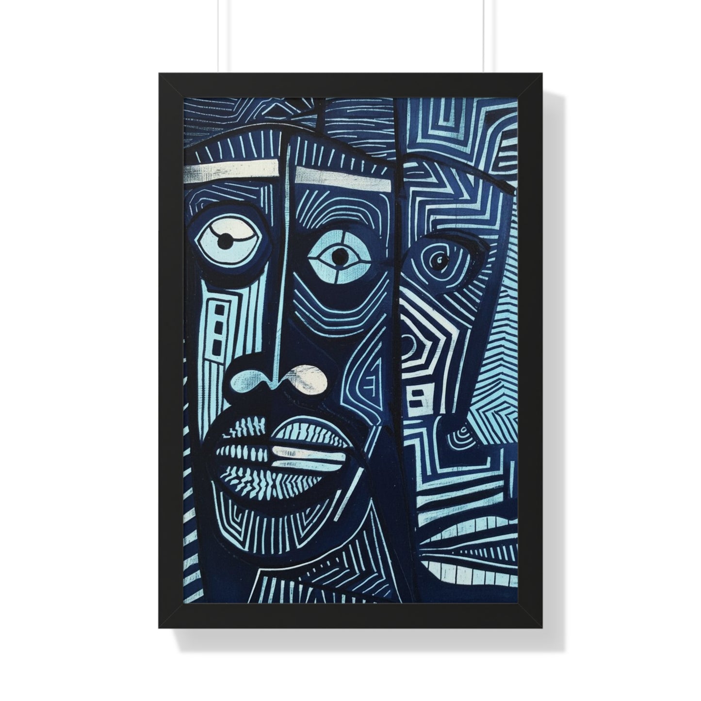 Framed Print — Abstract Faces No. 3