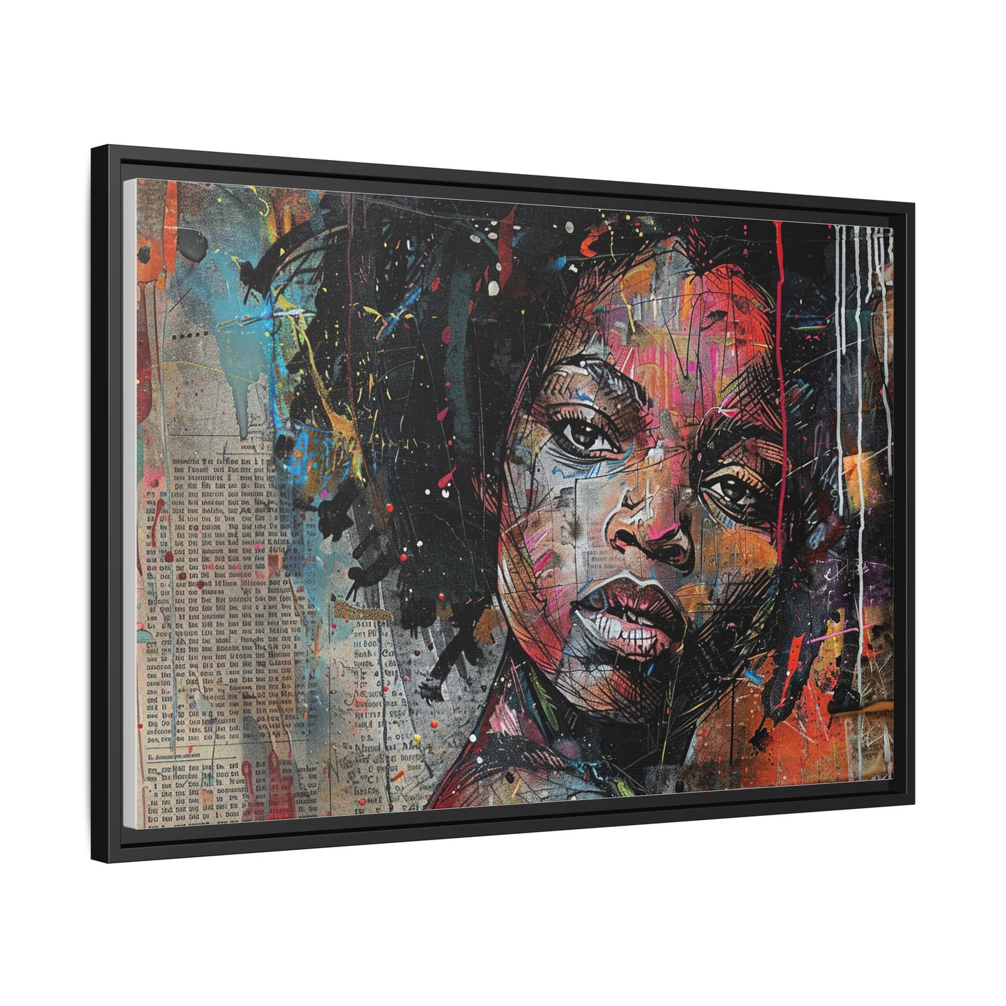 Framed Canvas Print — Paper Looks No. 2