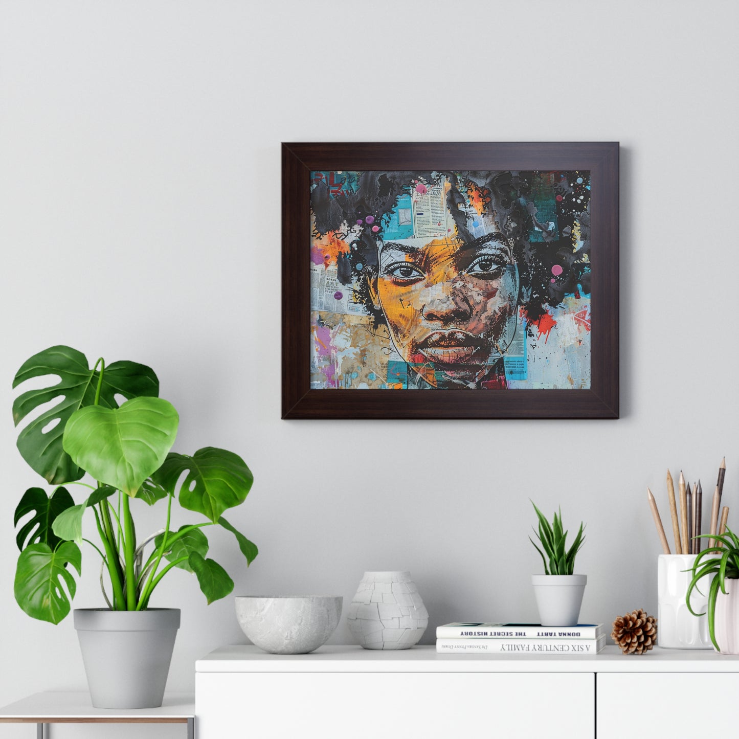 Framed Art Print – Paper Looks No. 1