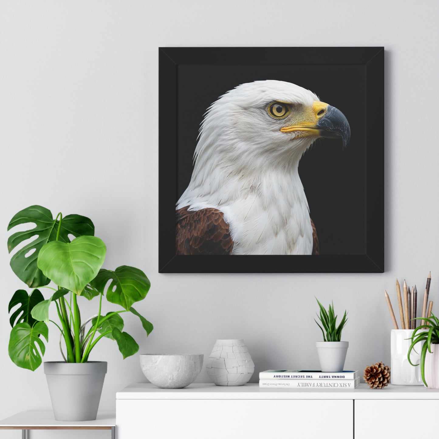 Framed Art Print – Fish Eagle In Colour