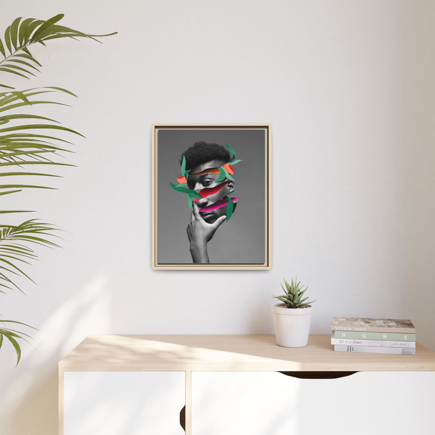 Framed Canvas Print — Psychadelic Man No. 2