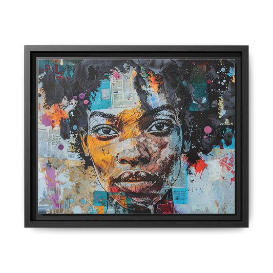 Framed Canvas Print — Paper Looks No. 1