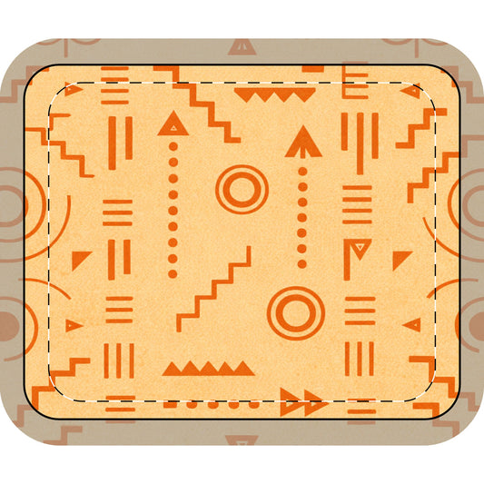 Table Mat — Afro Modern Orange