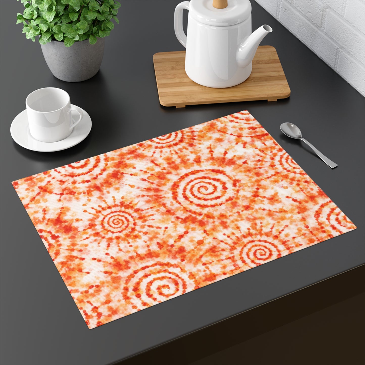 Table Mat — Adire Orange