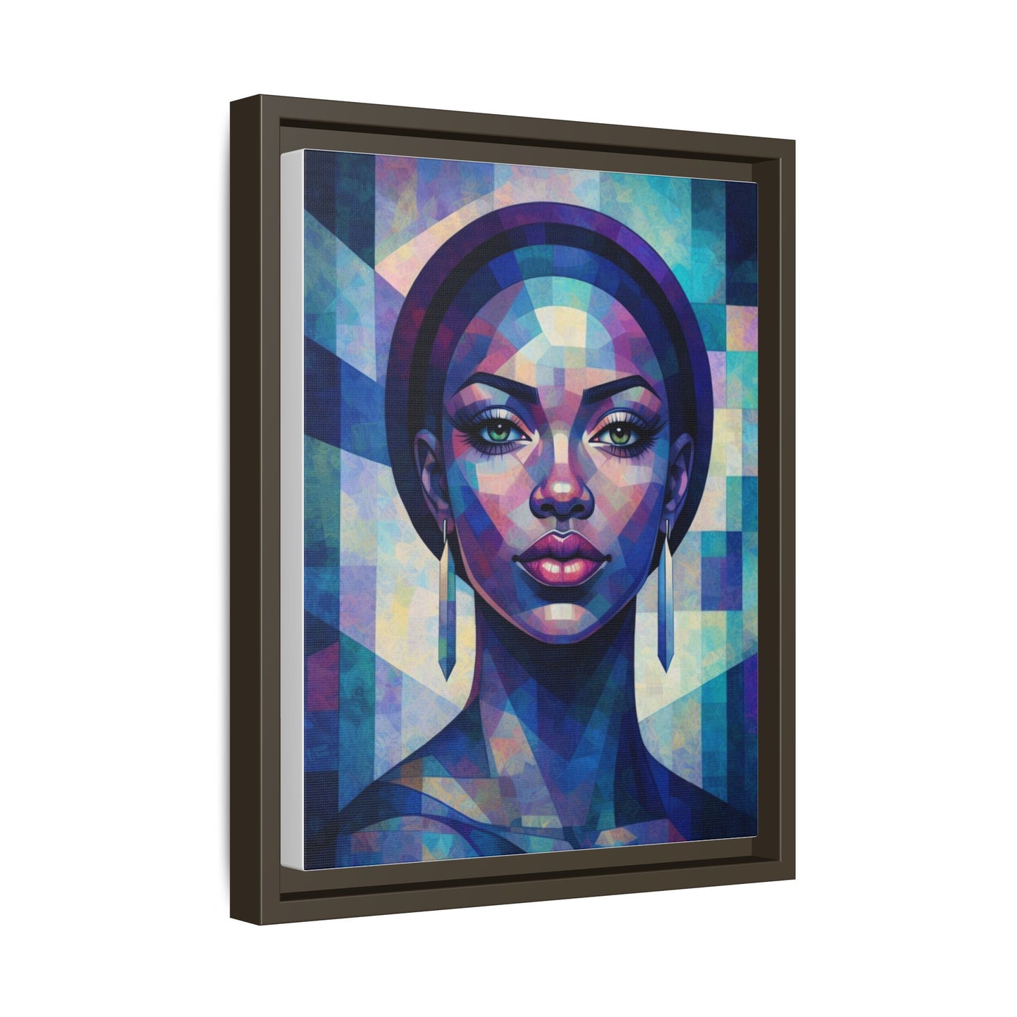 Framed Canvas Print — Blue Beauty 1