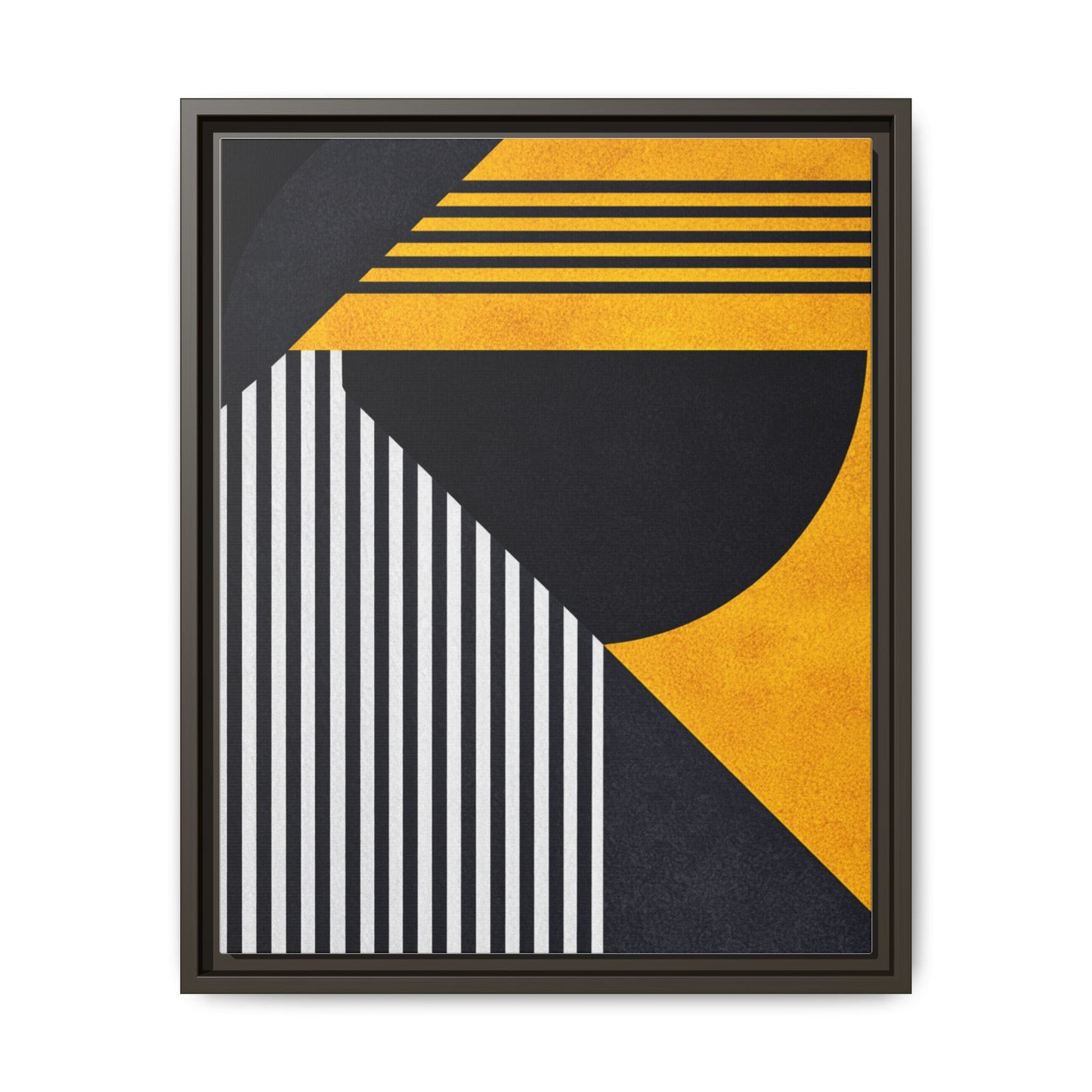 Framed Canvas Print — Afro Modern Geometric No. 1
