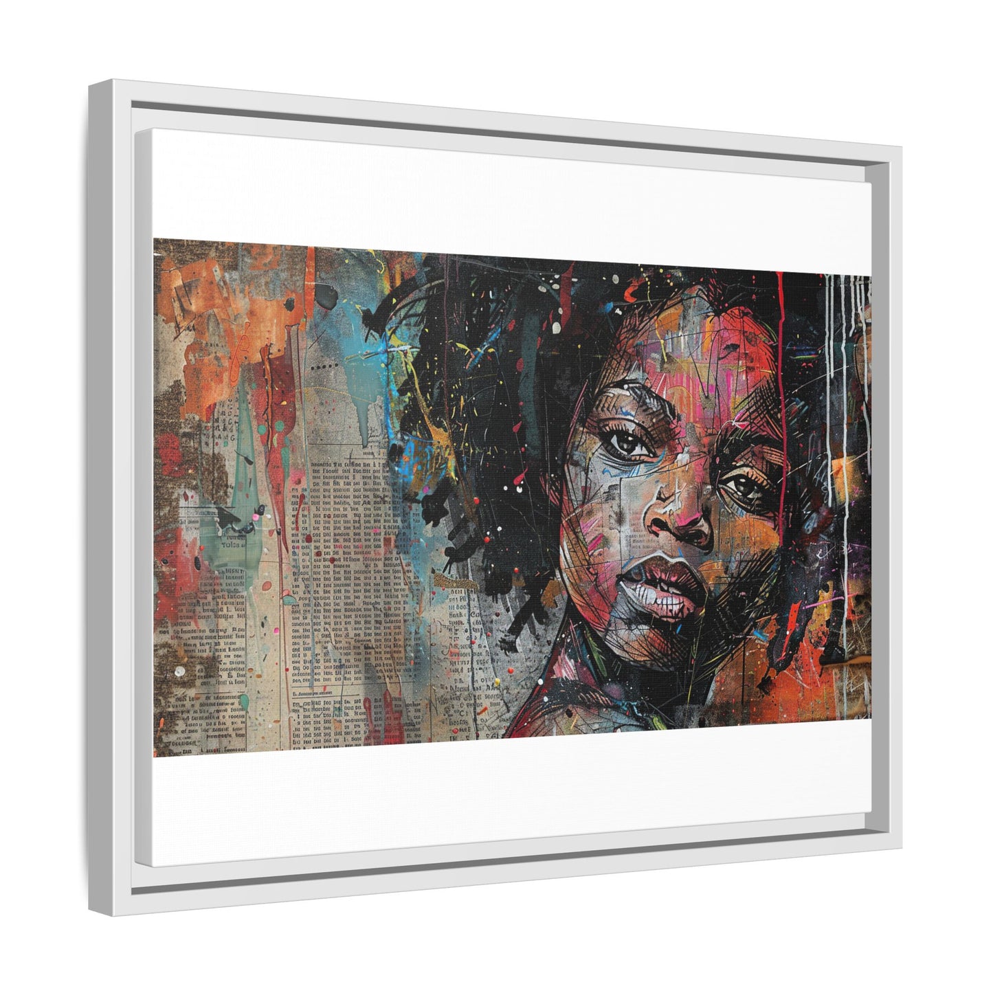 Framed Canvas Print — Paper Looks No. 2