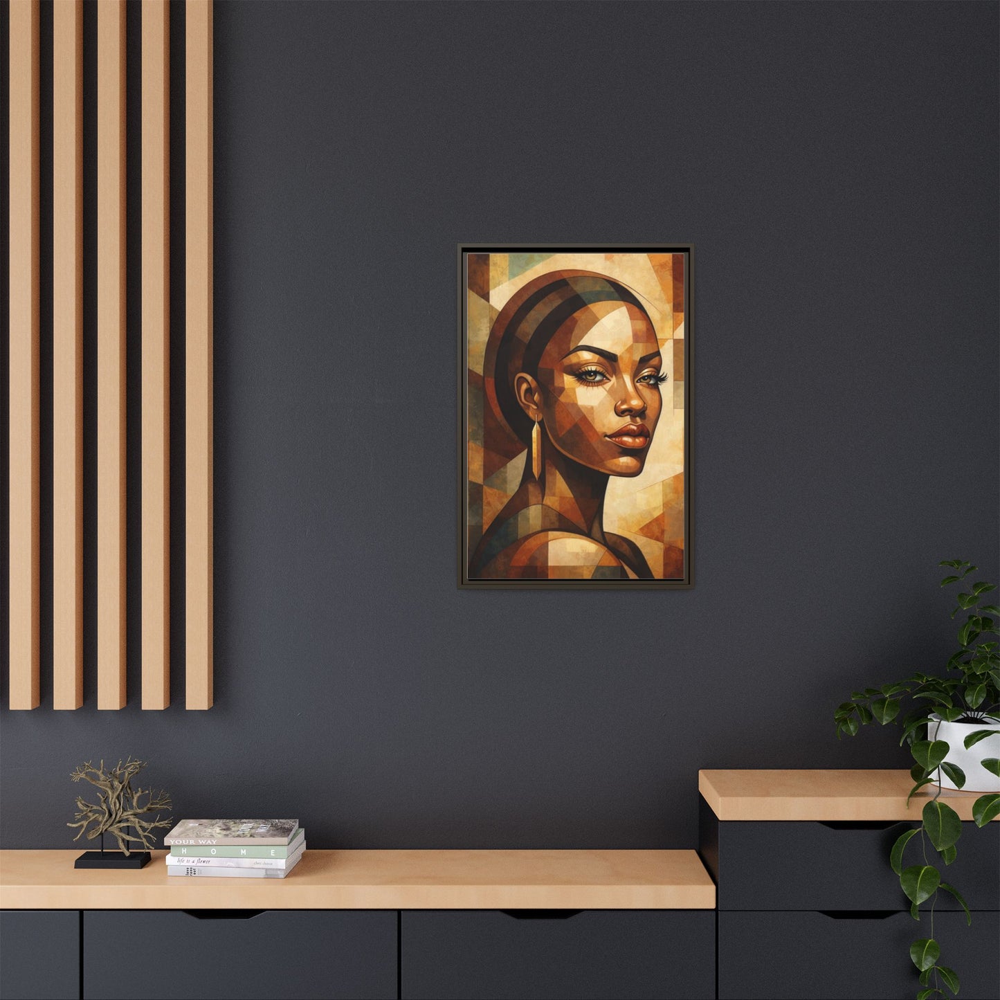 Framed Canvas Print — Brown Beauty No. 2