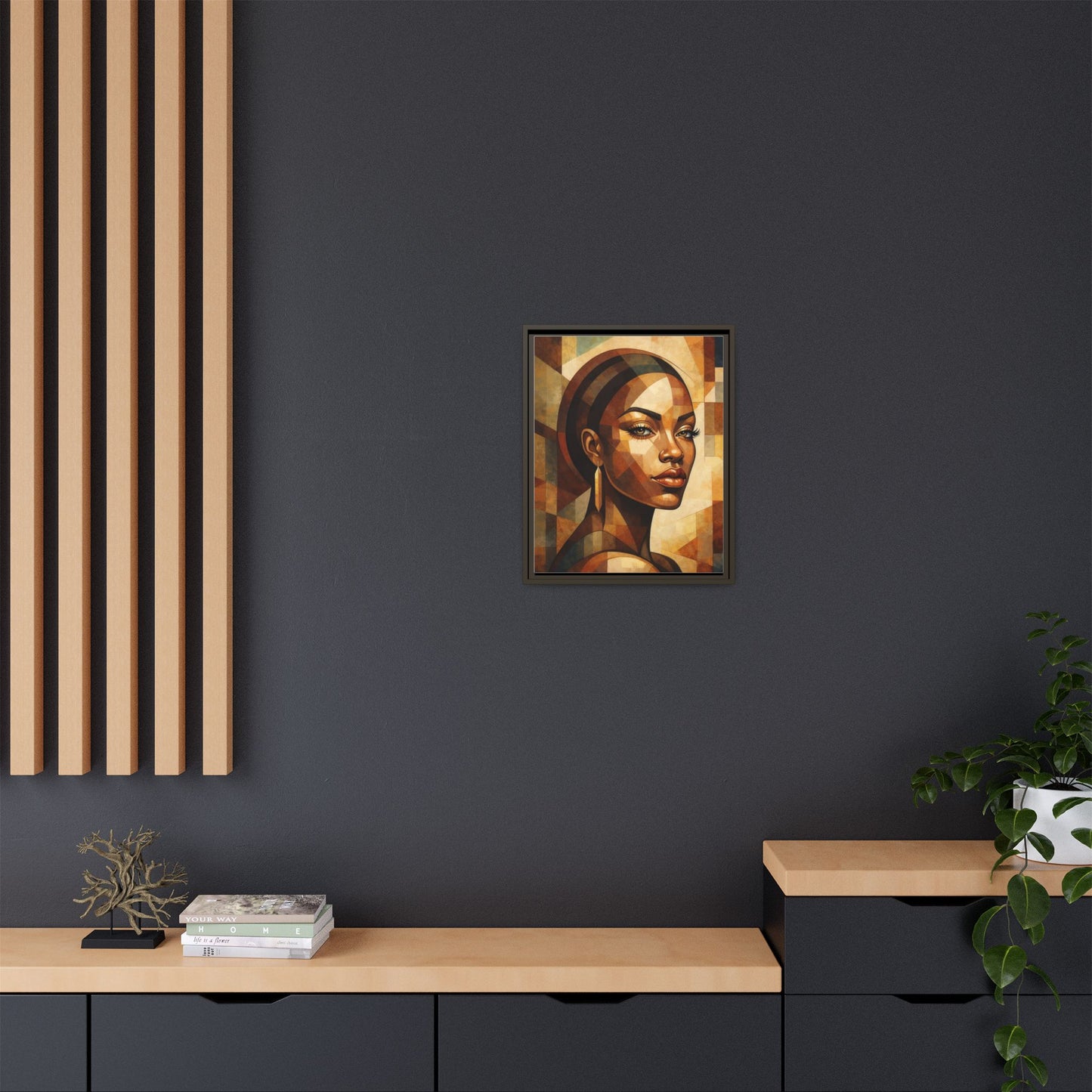 Framed Canvas Print — Brown Beauty No. 2
