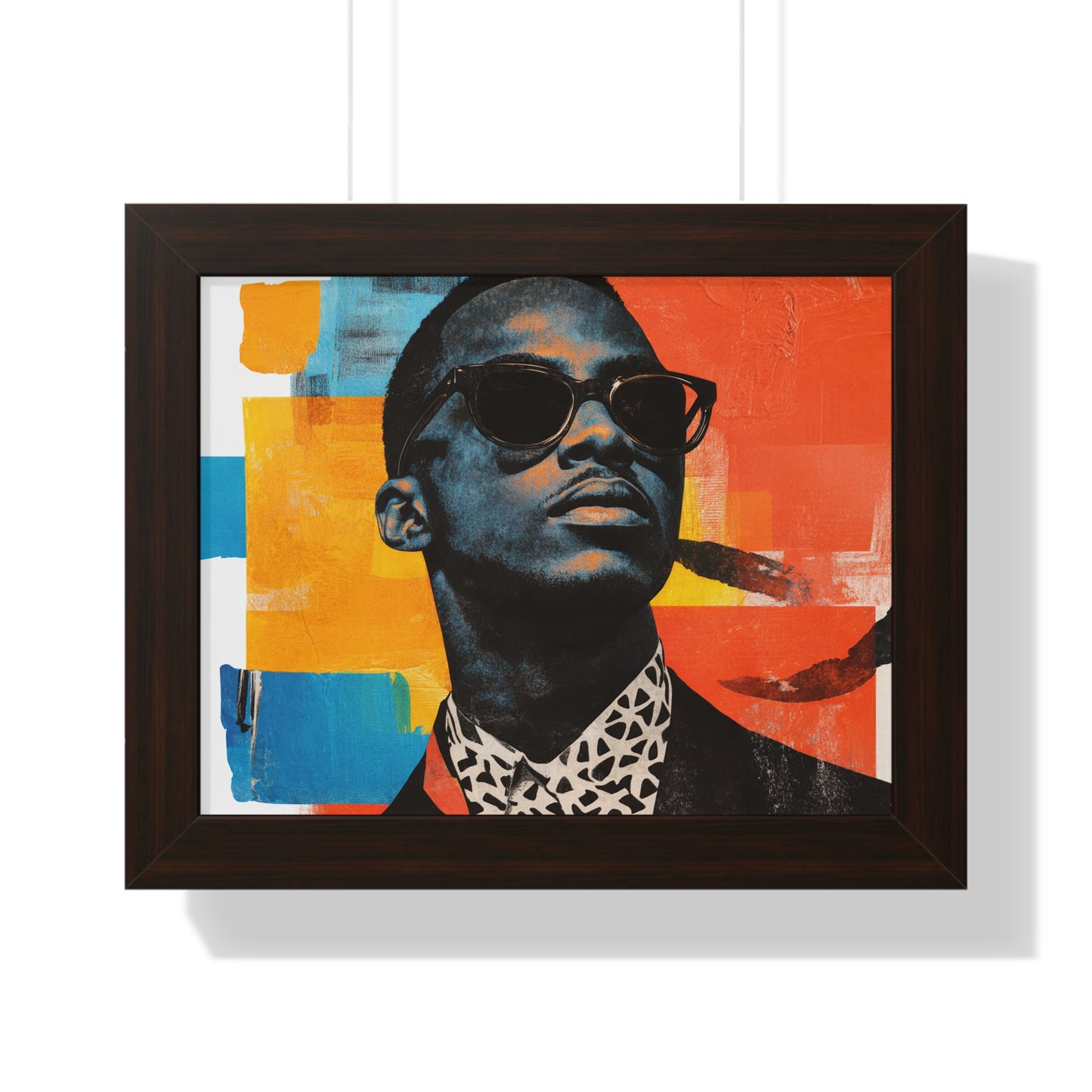 Framed Art Print – Jazzy Youth Portrait No. 3