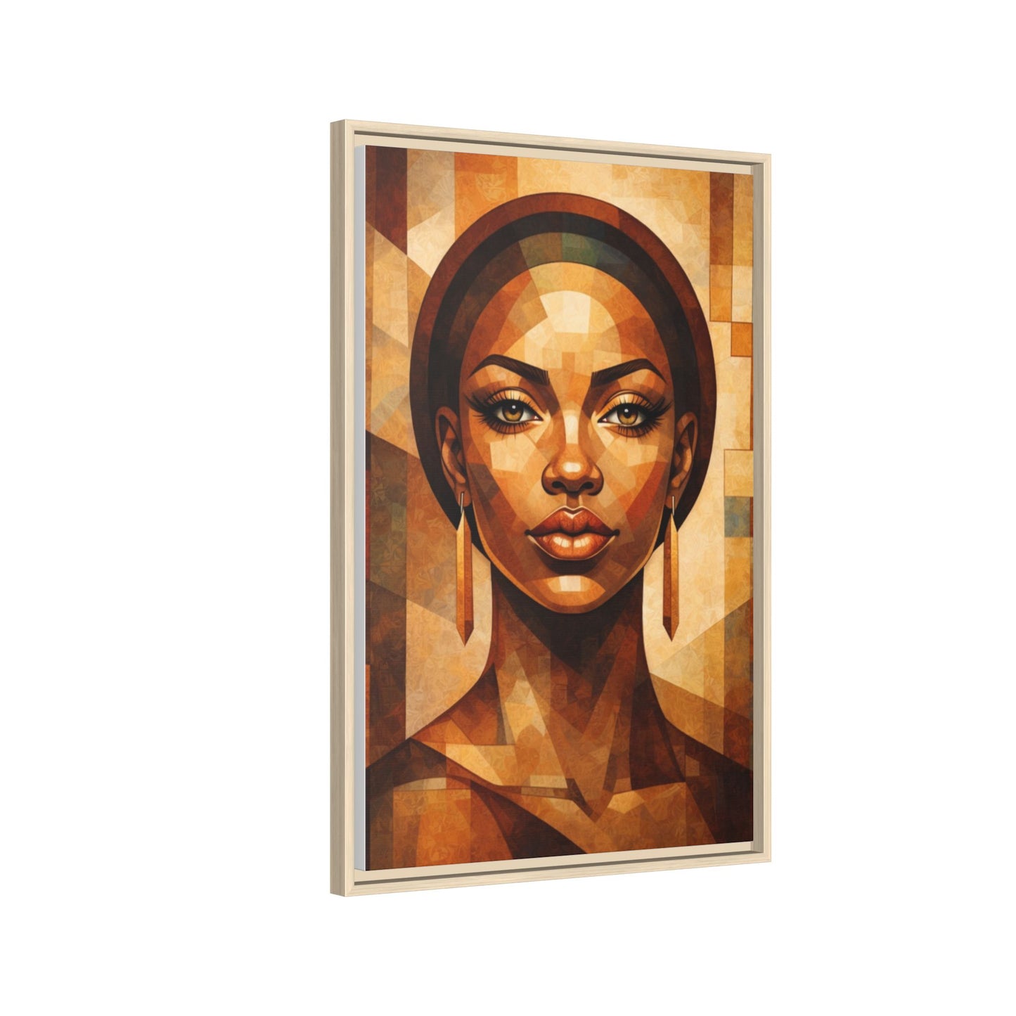 Framed Canvas Print — Brown Beauty No. 1